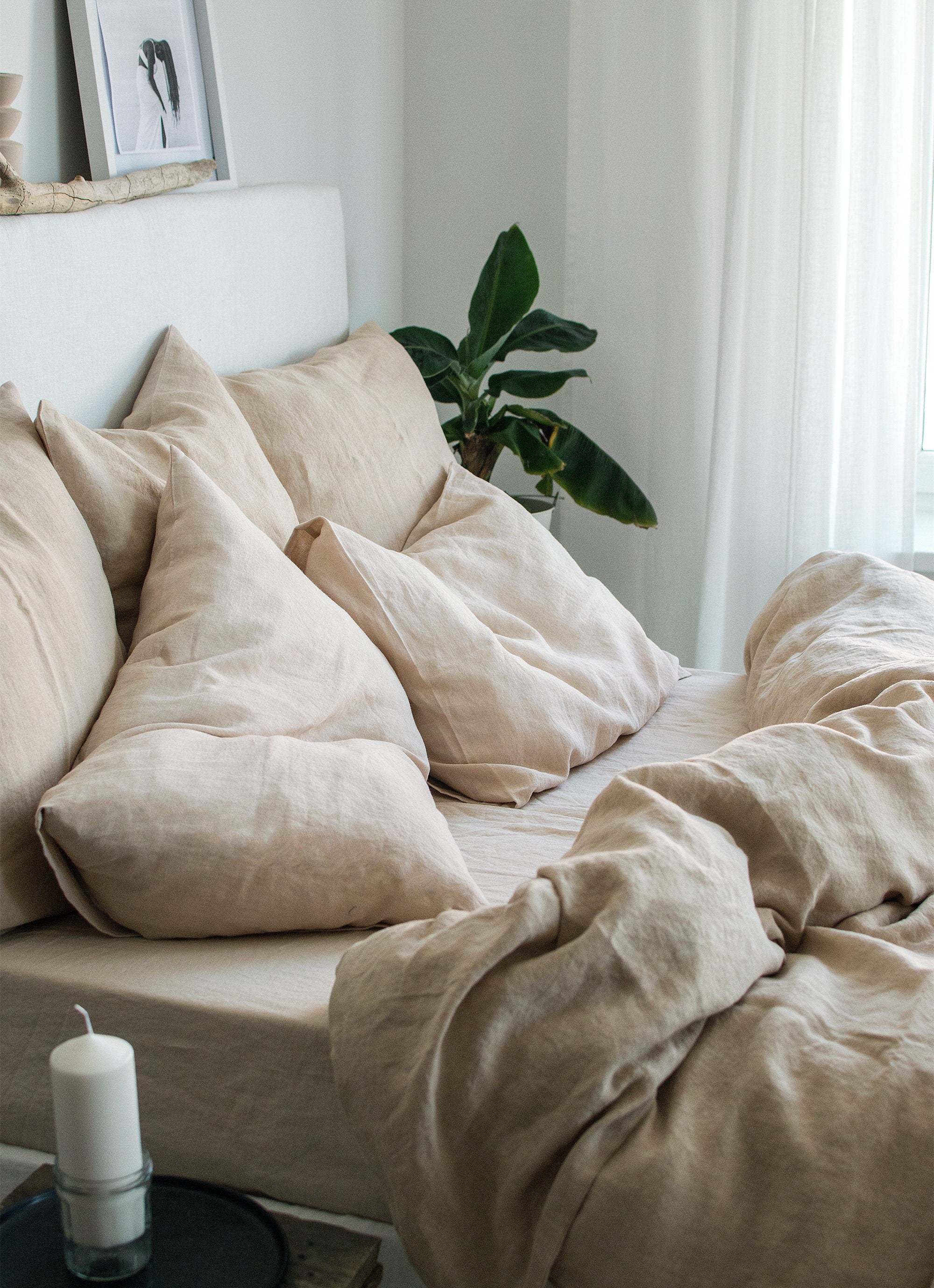 Linen Sheet Set in Cream