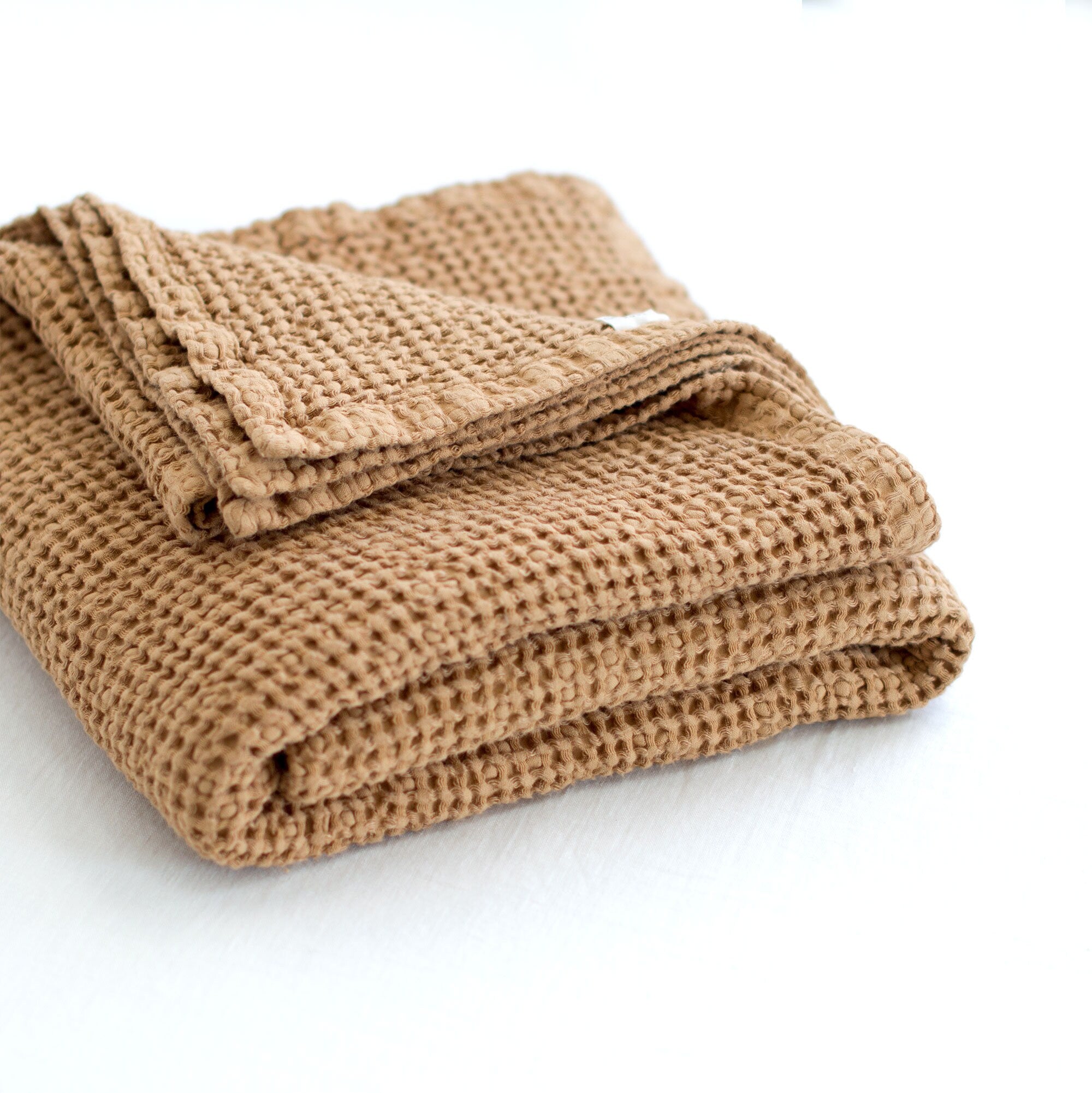 Waffle Blanket in Peanut