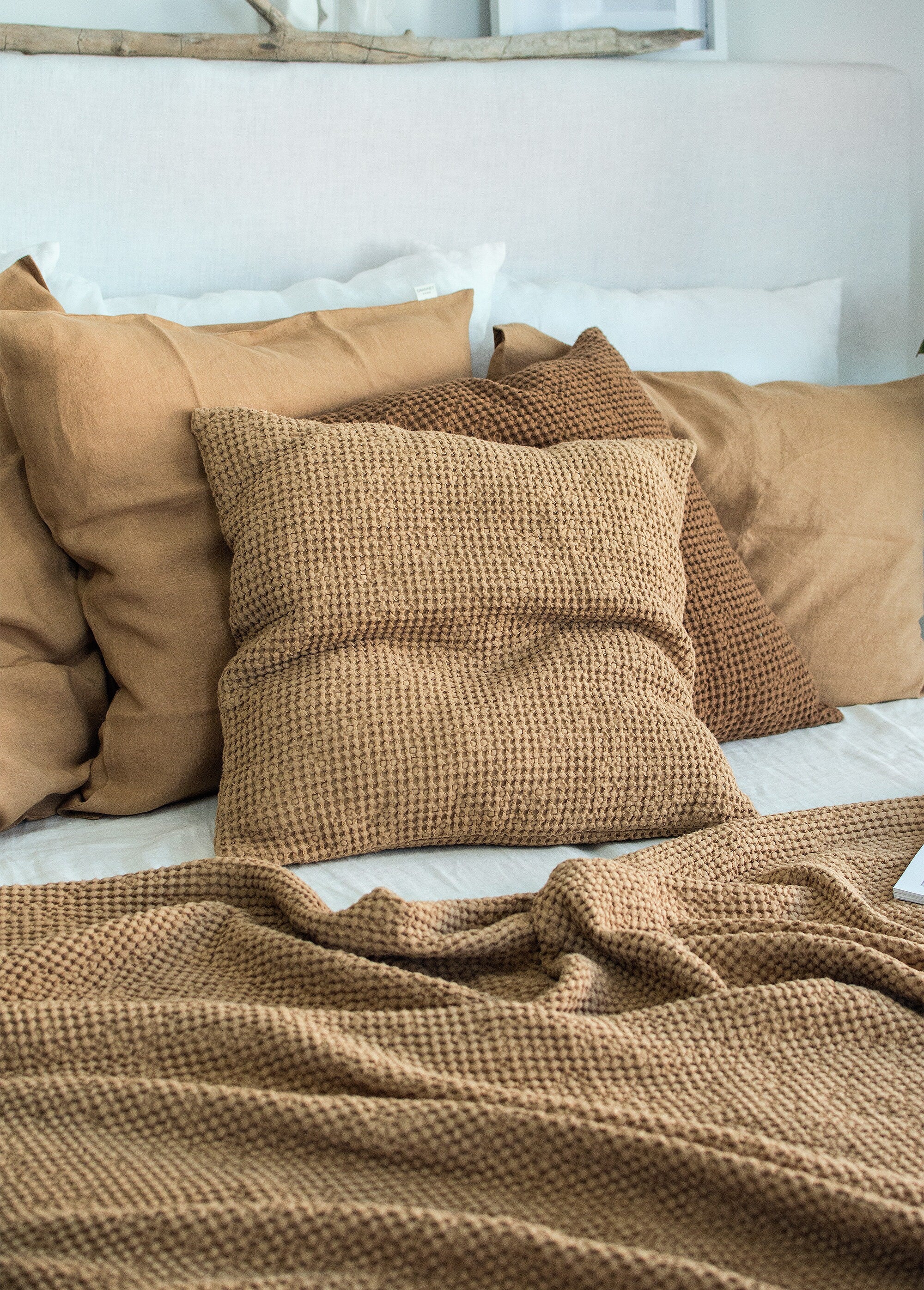 Waffle Blanket in Peanut