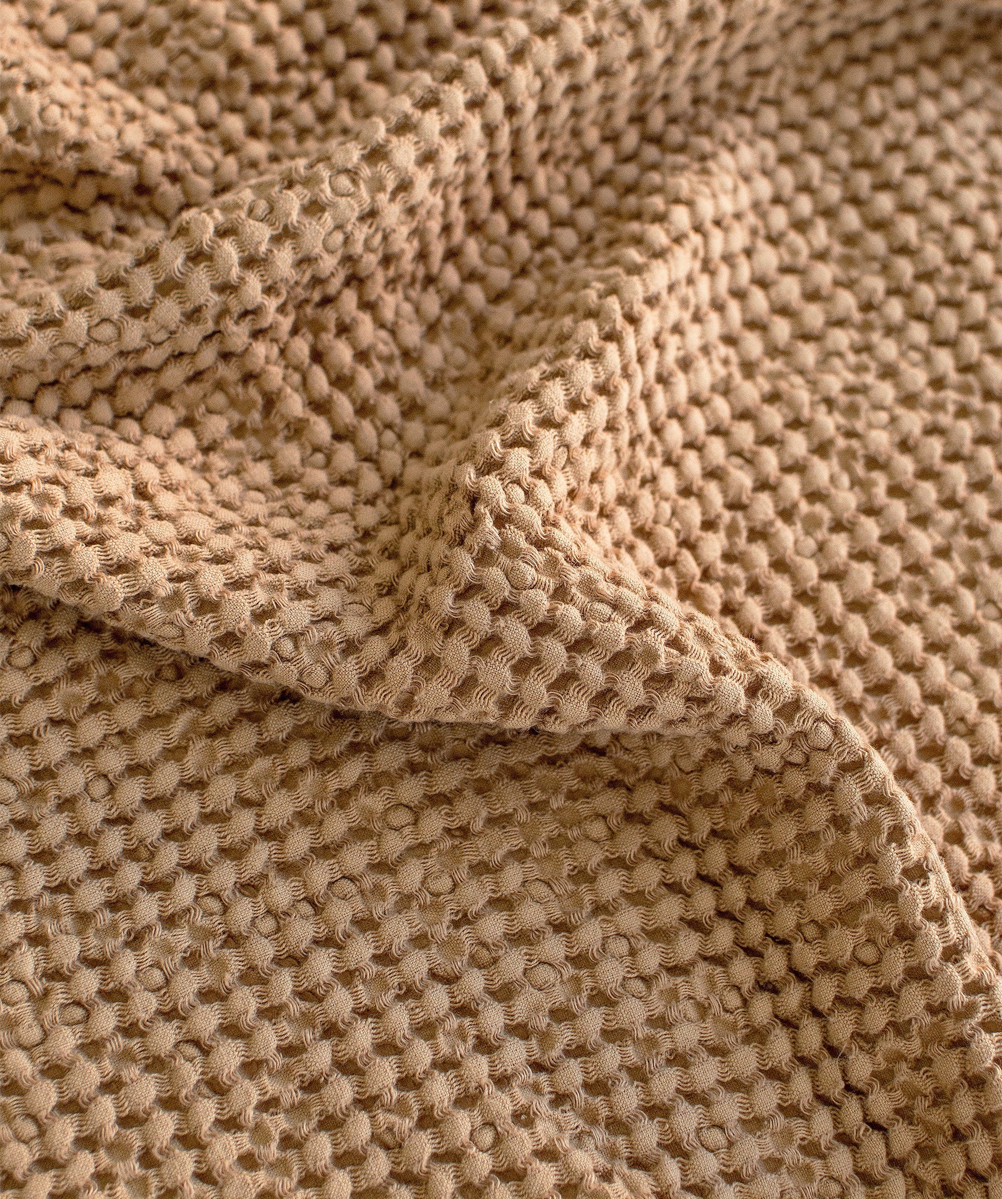Waffle Blanket in Peanut