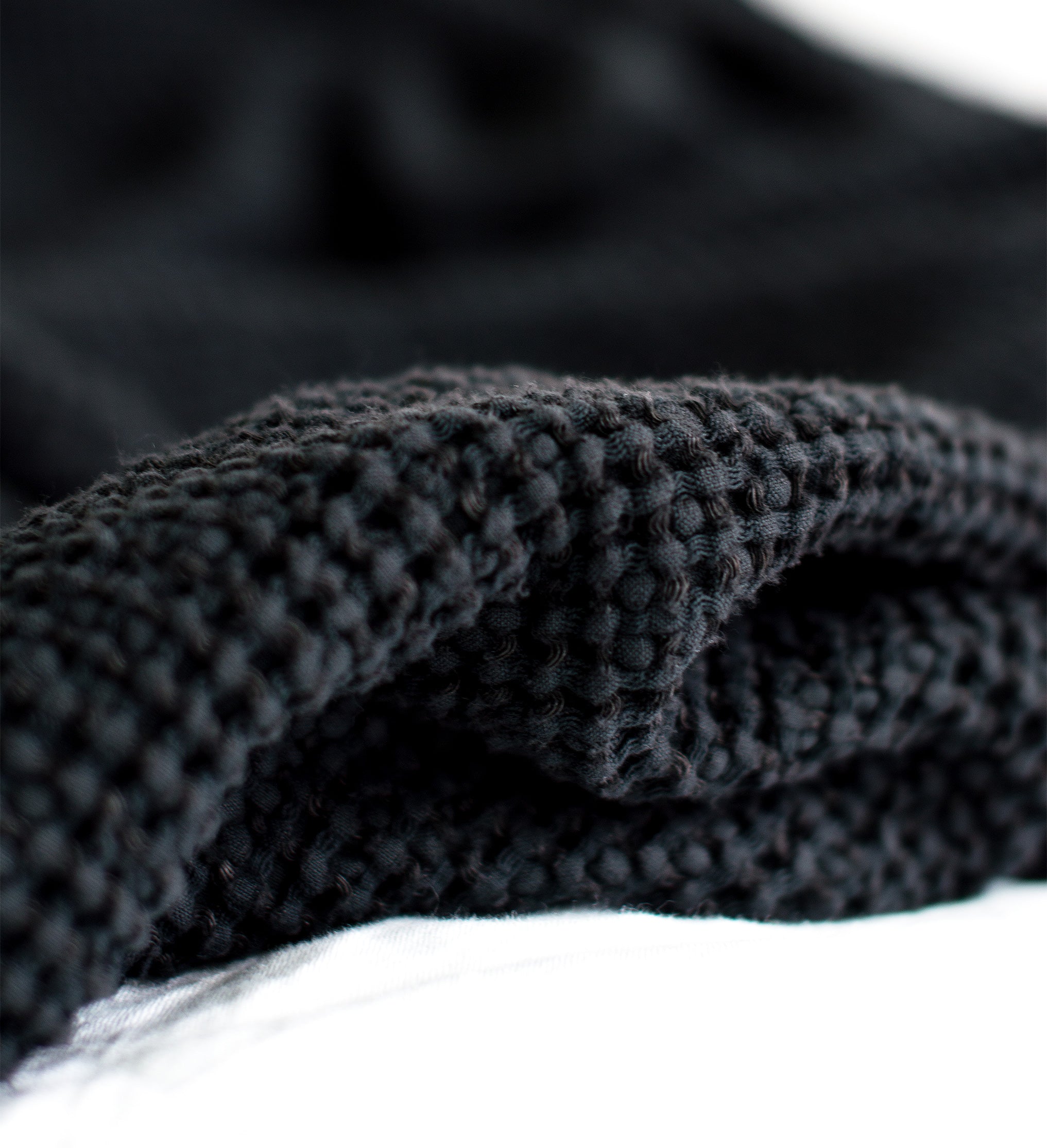 Waffle Blanket in Space Black
