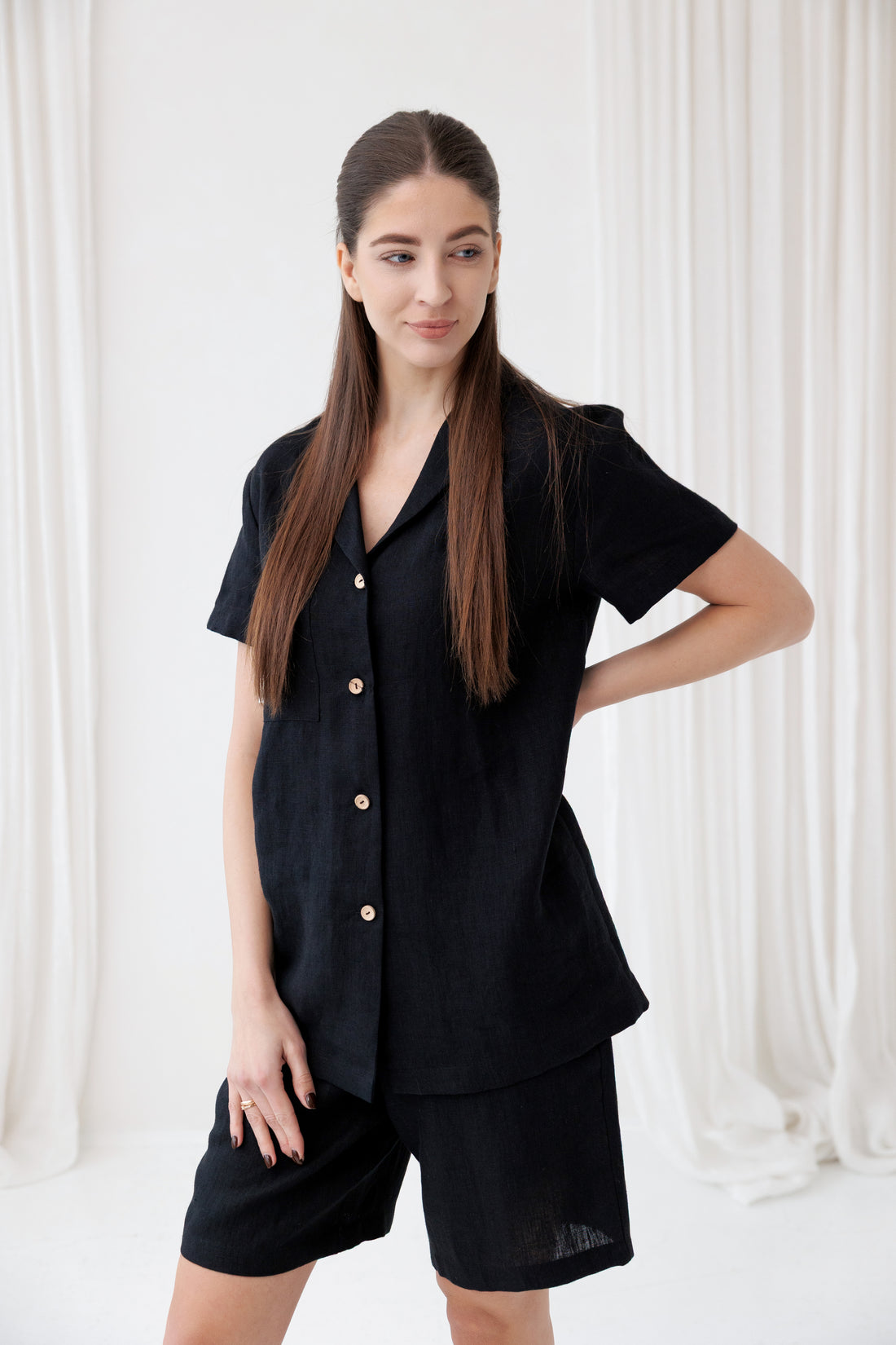 Pajama set LOUNGE in Space Black