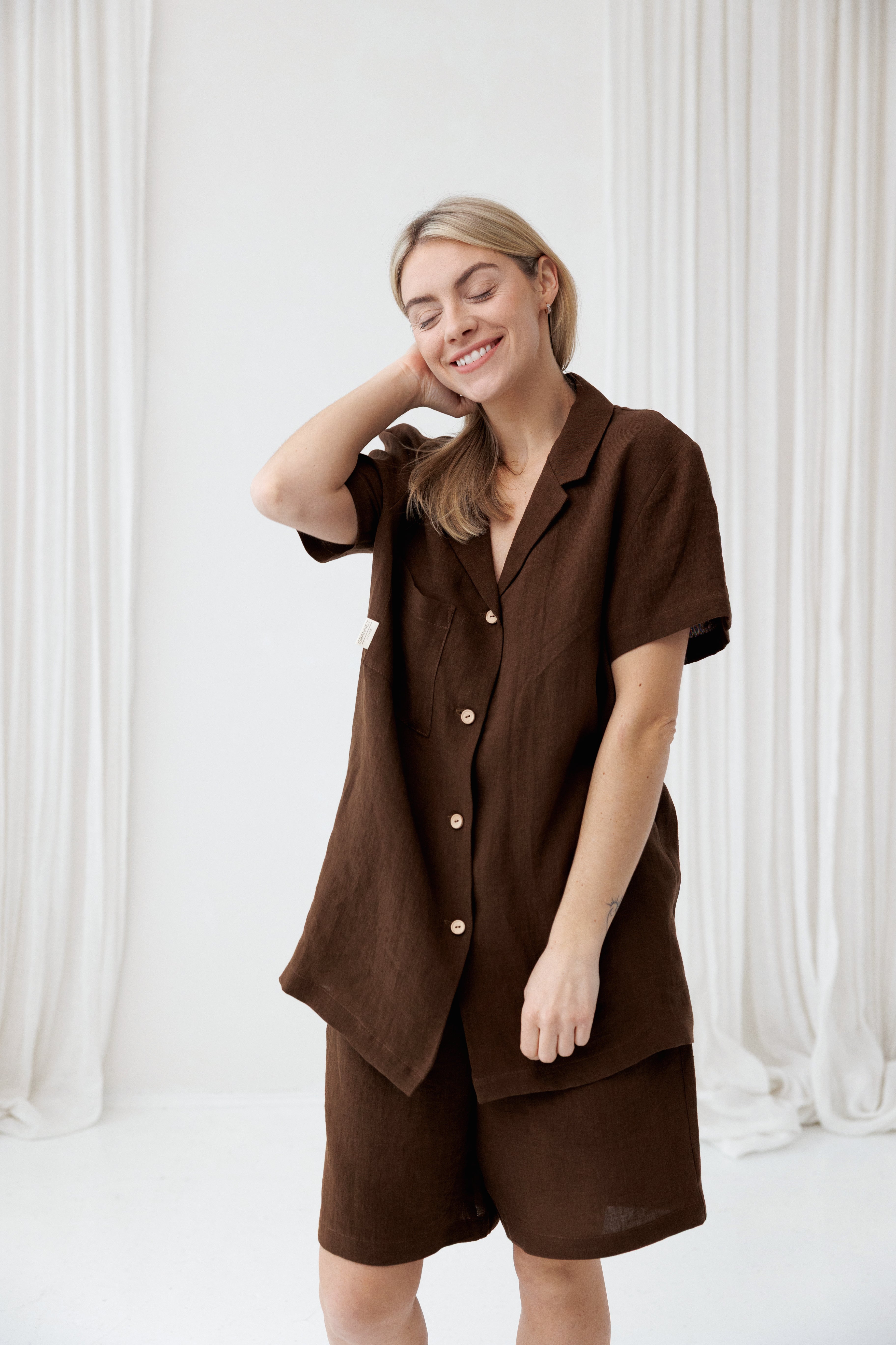 Pajama set LOUNGE in Walnut