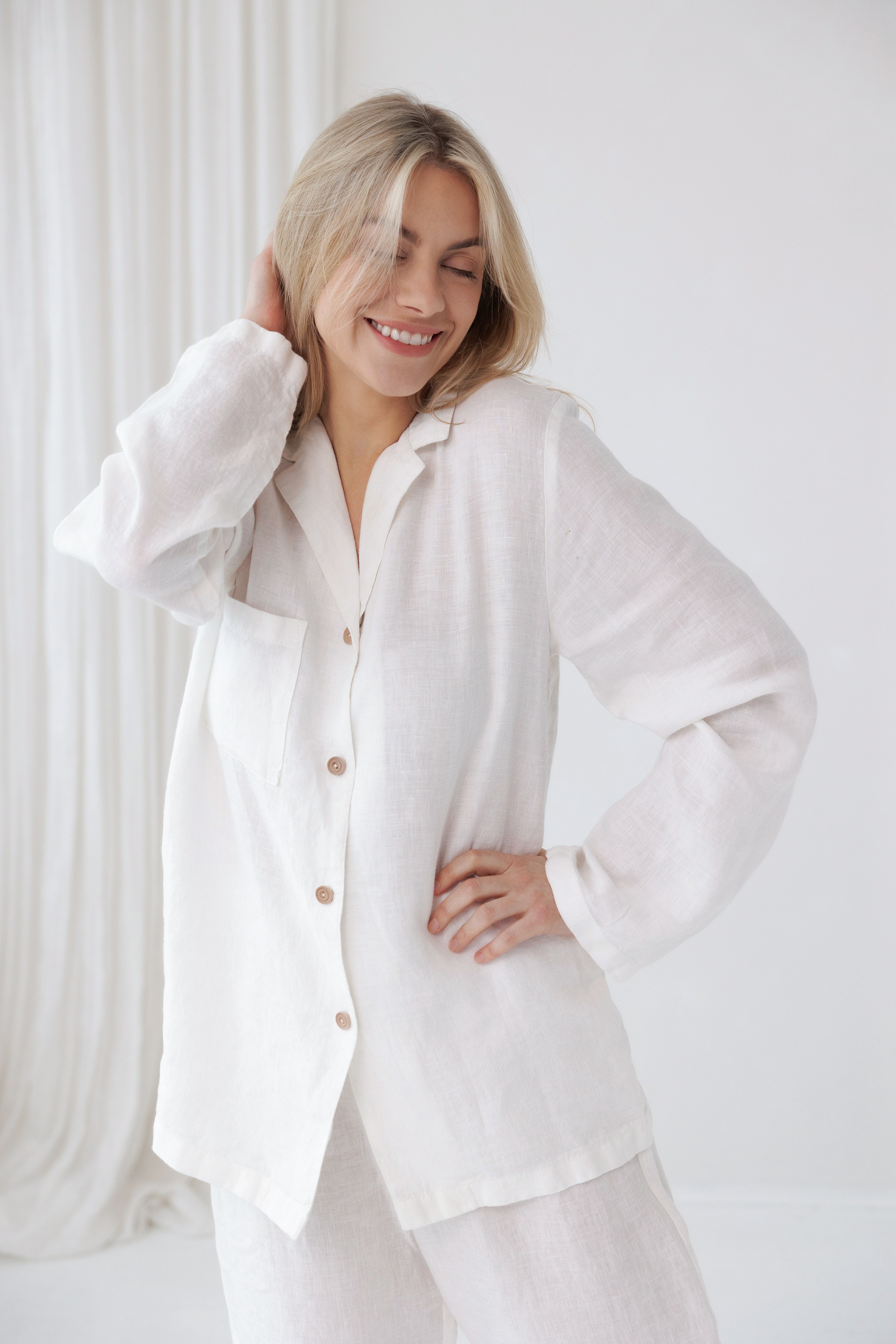 Pajama set FLOCCA in Milky White