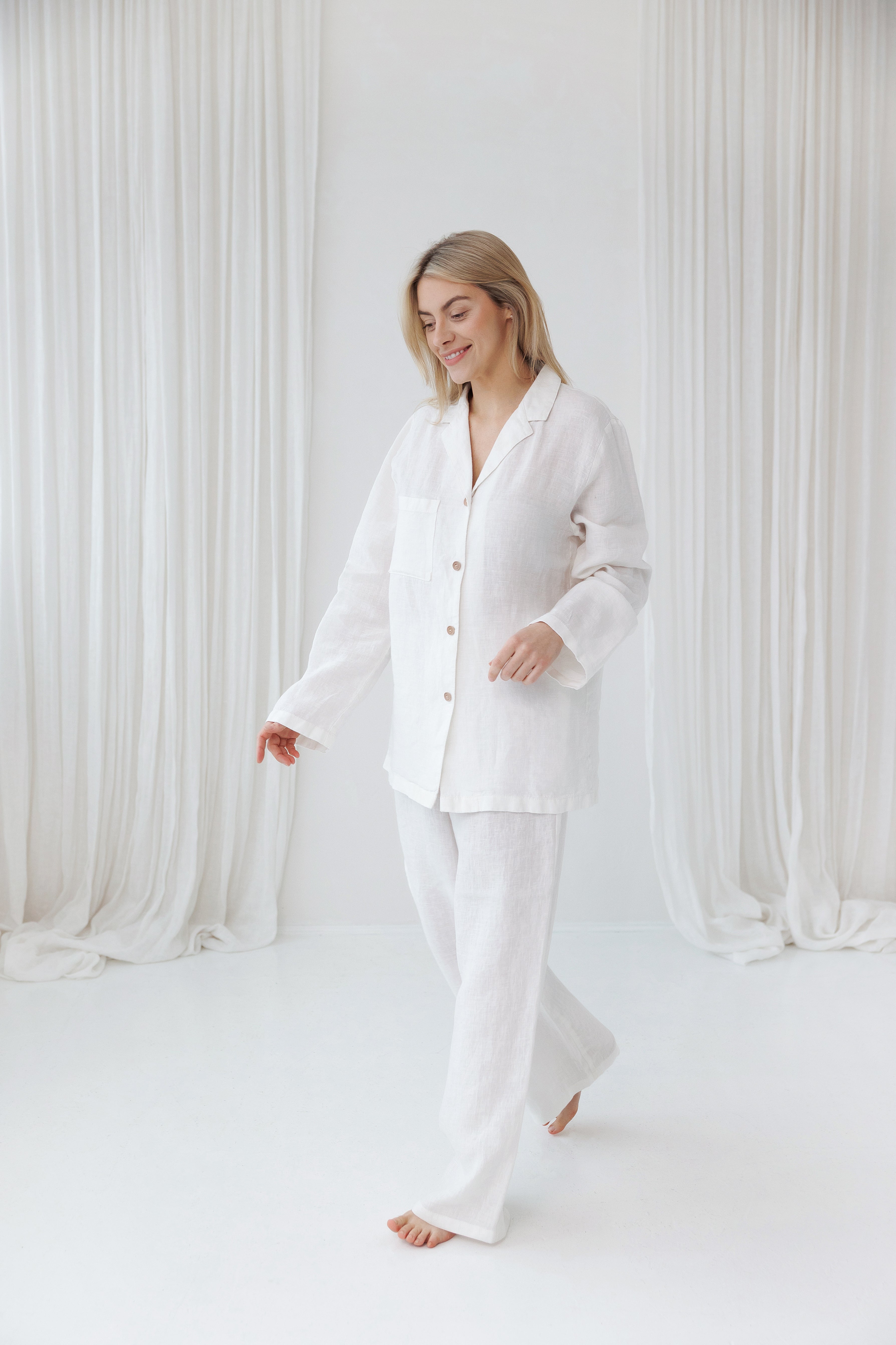 Pajama set FLOCCA in Milky White