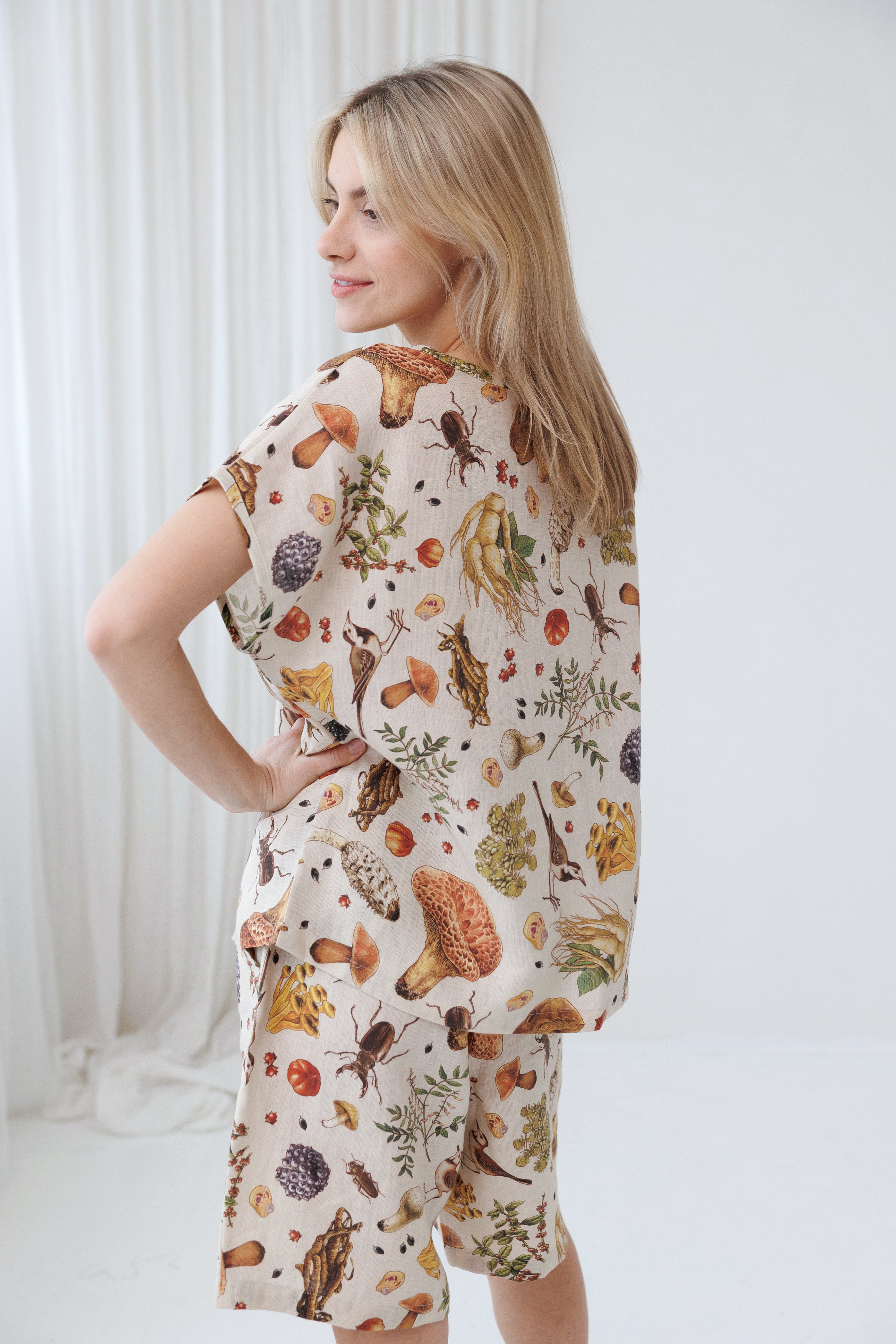 Pajama set COSY in Mushroom