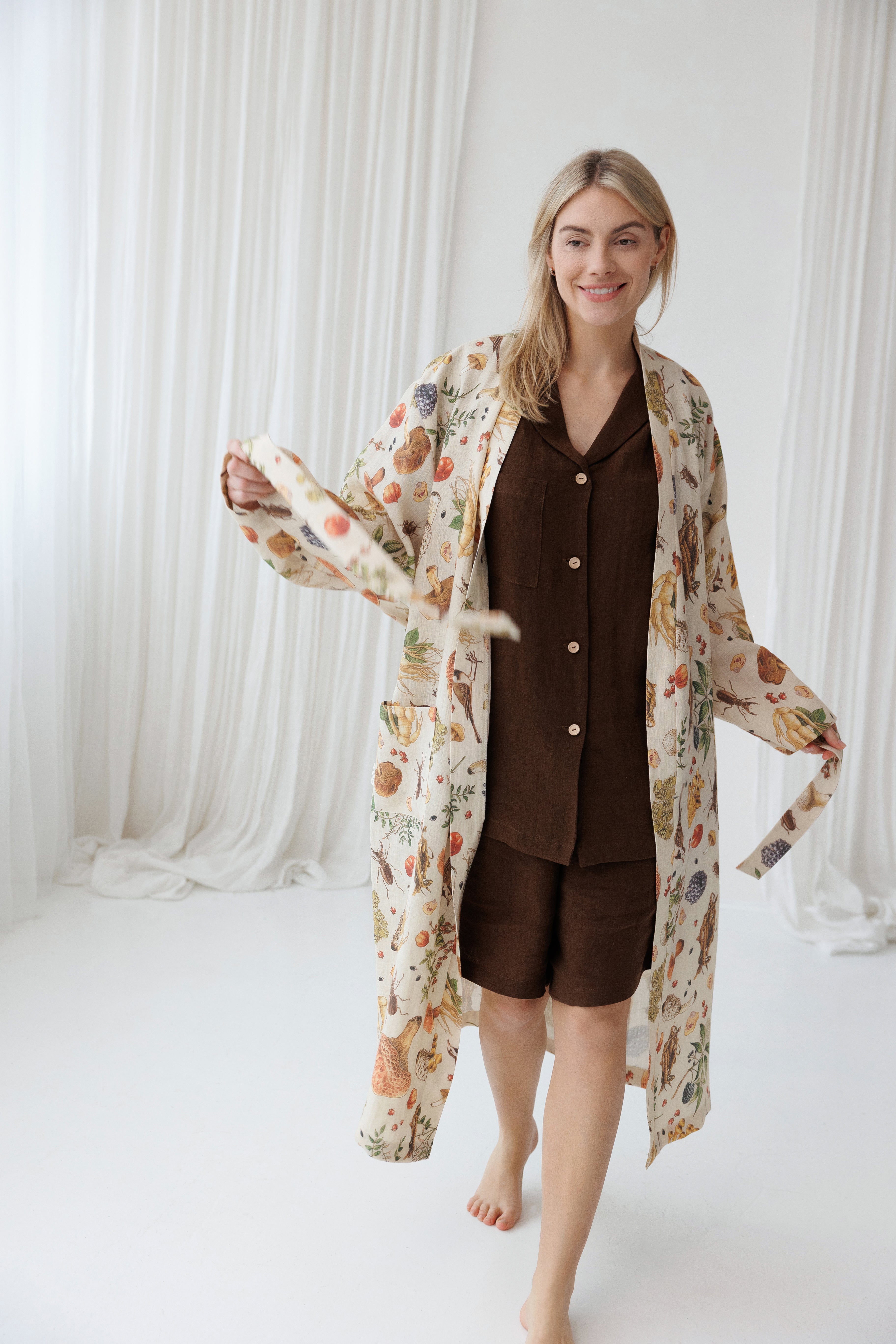 Pajama set LOUNGE in Walnut