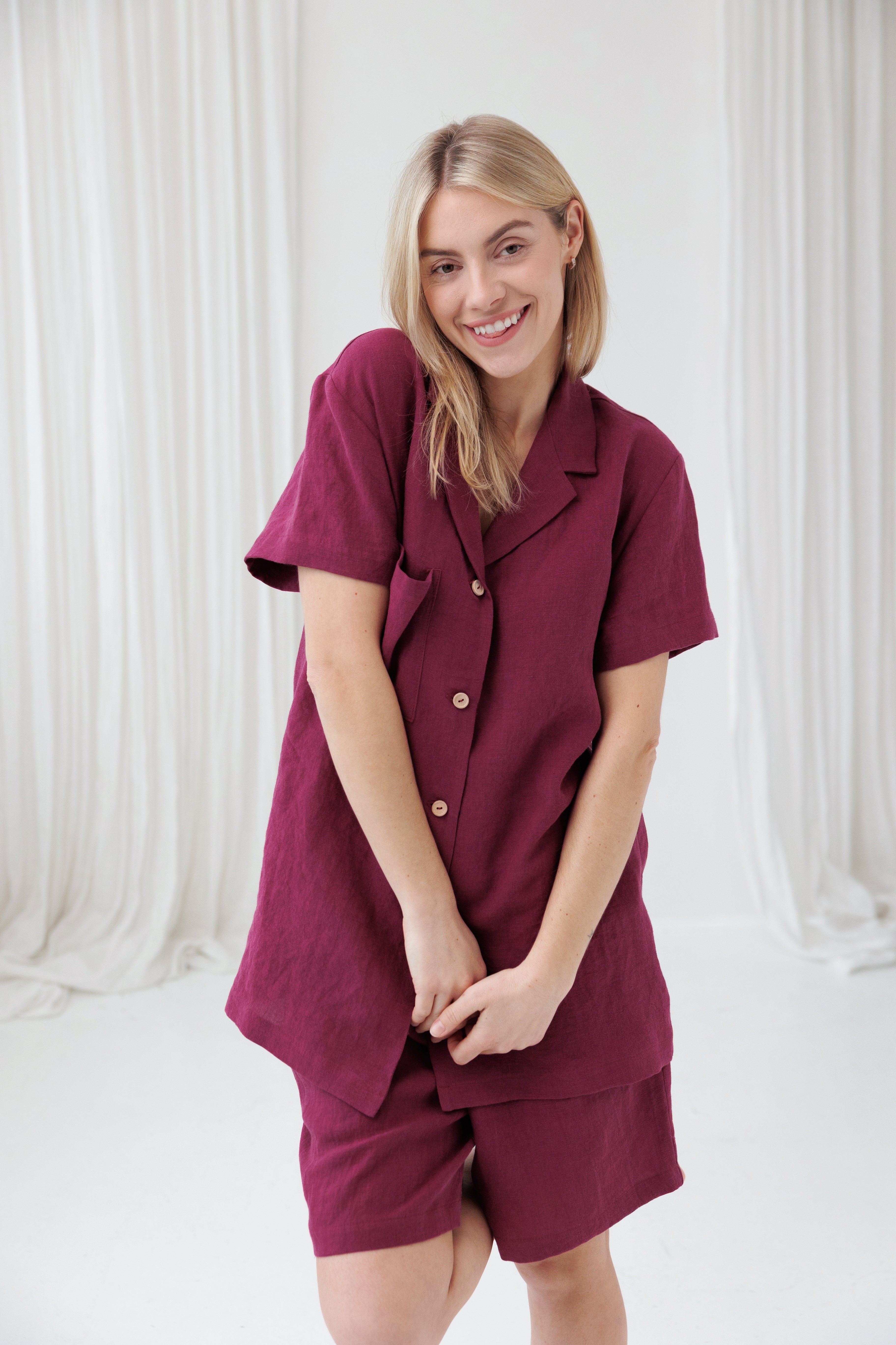 Pajama set LOUNGE in Fuchsia