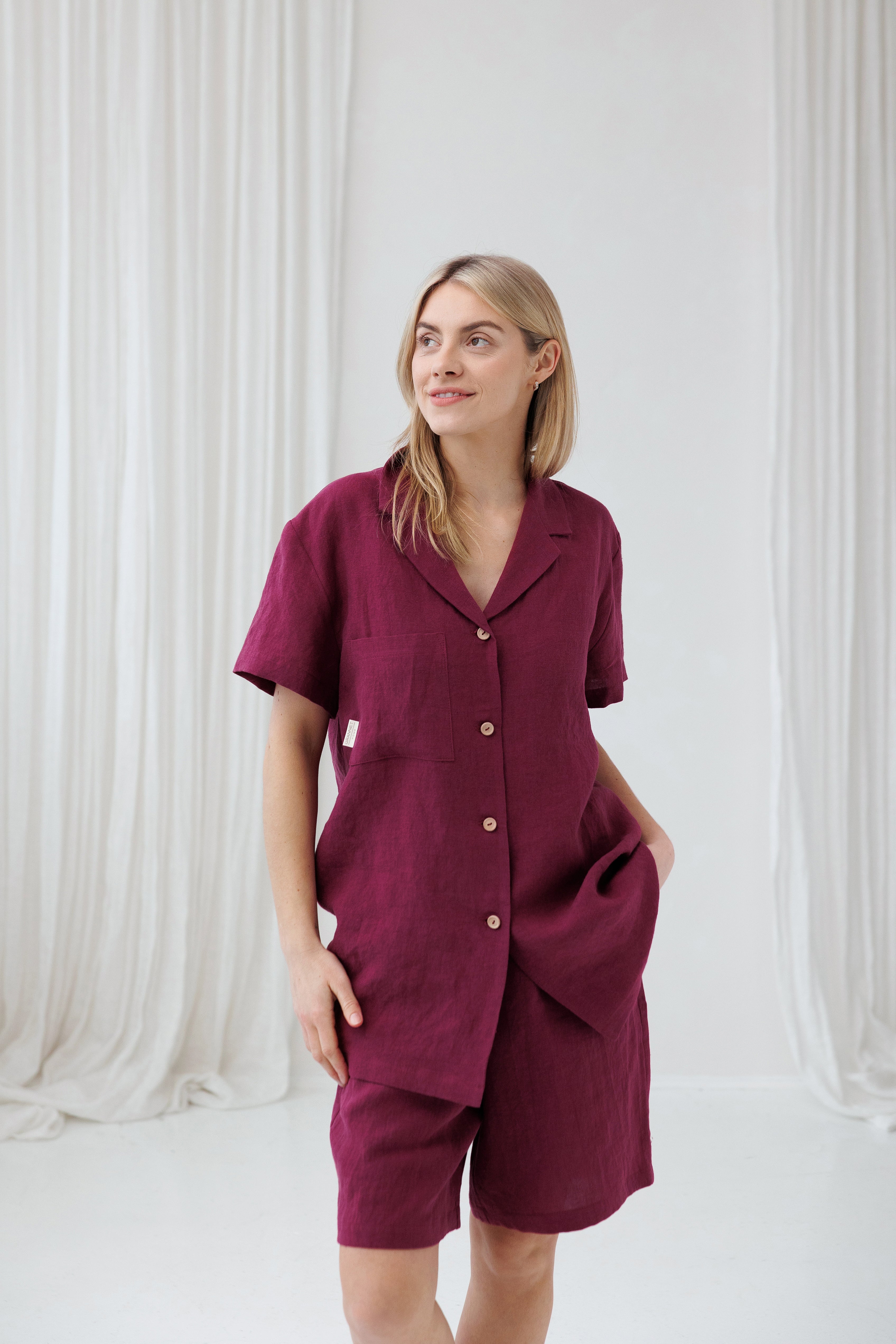 Pajama set LOUNGE in Fuchsia