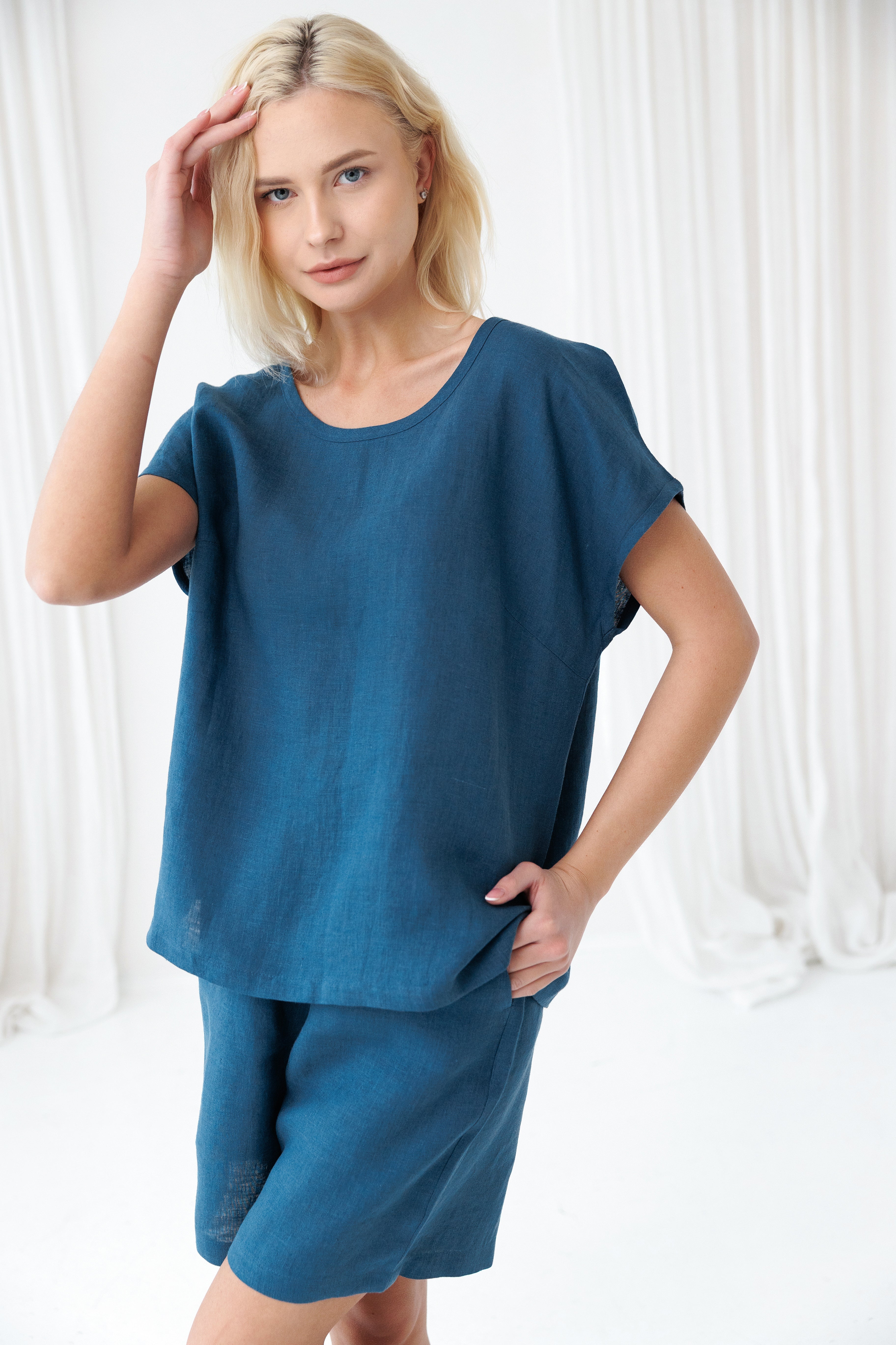 Pajama set COSY in Lake Blue