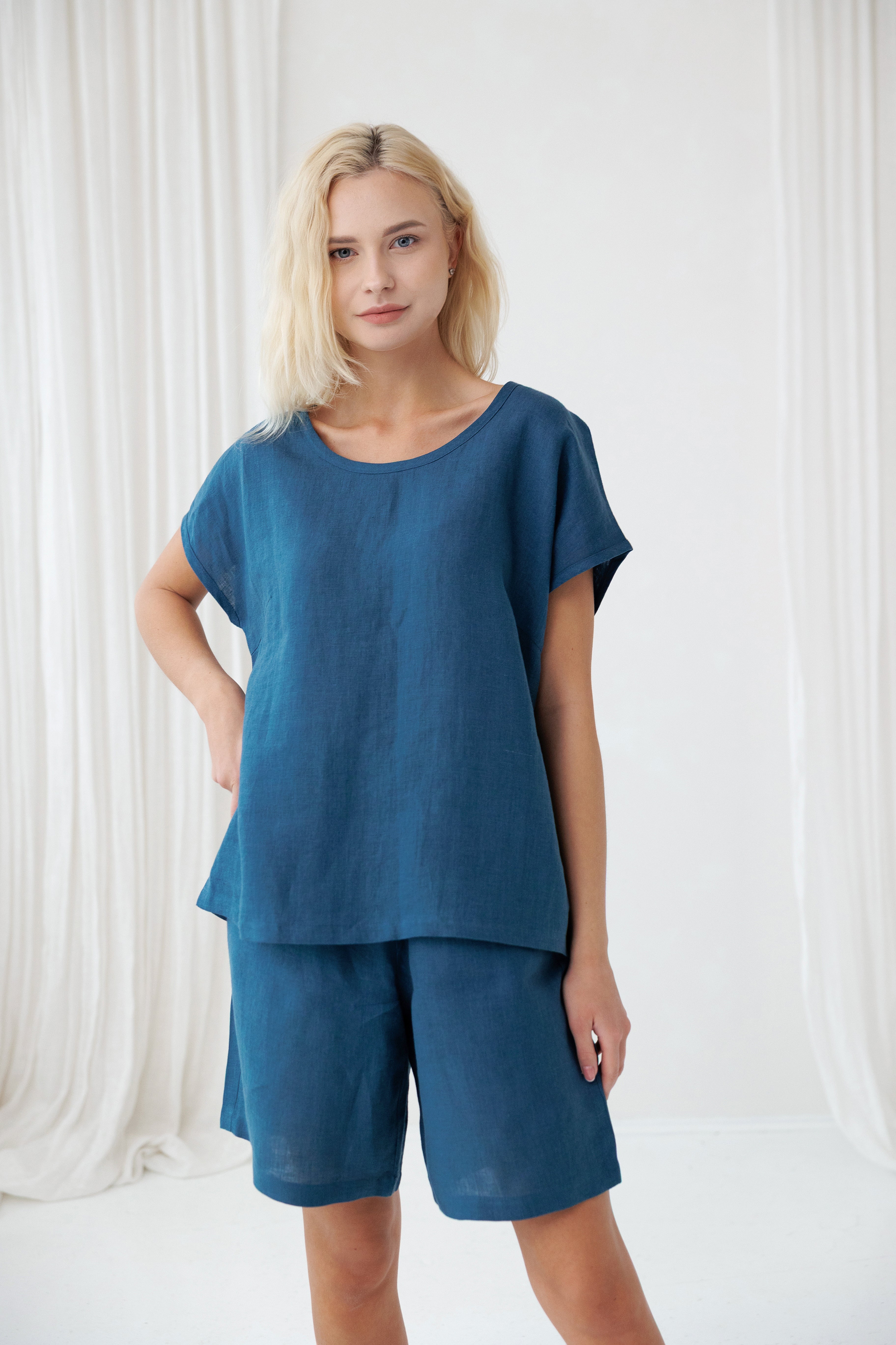 Pajama set COSY in Lake Blue