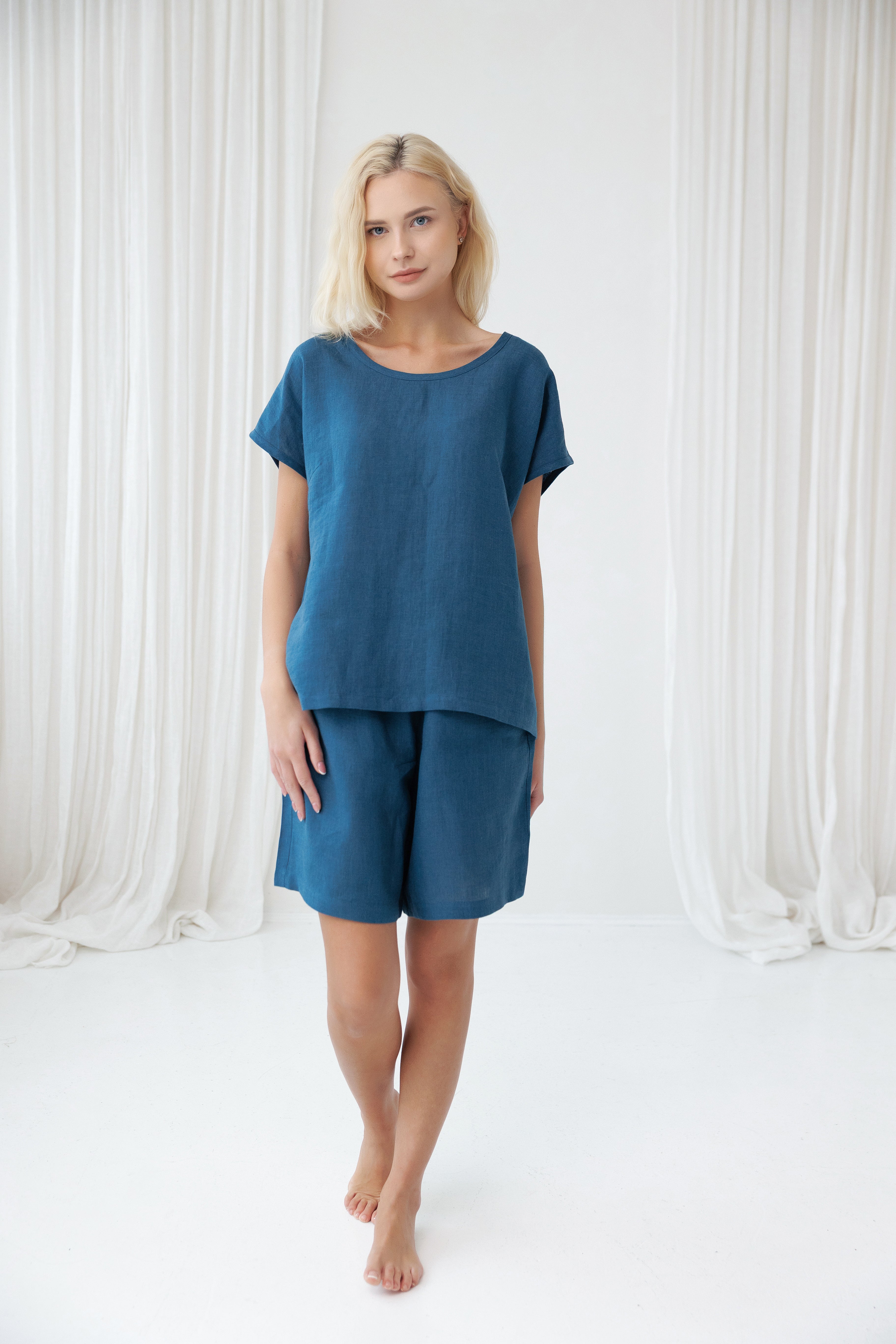 Pajama set COSY in Lake Blue
