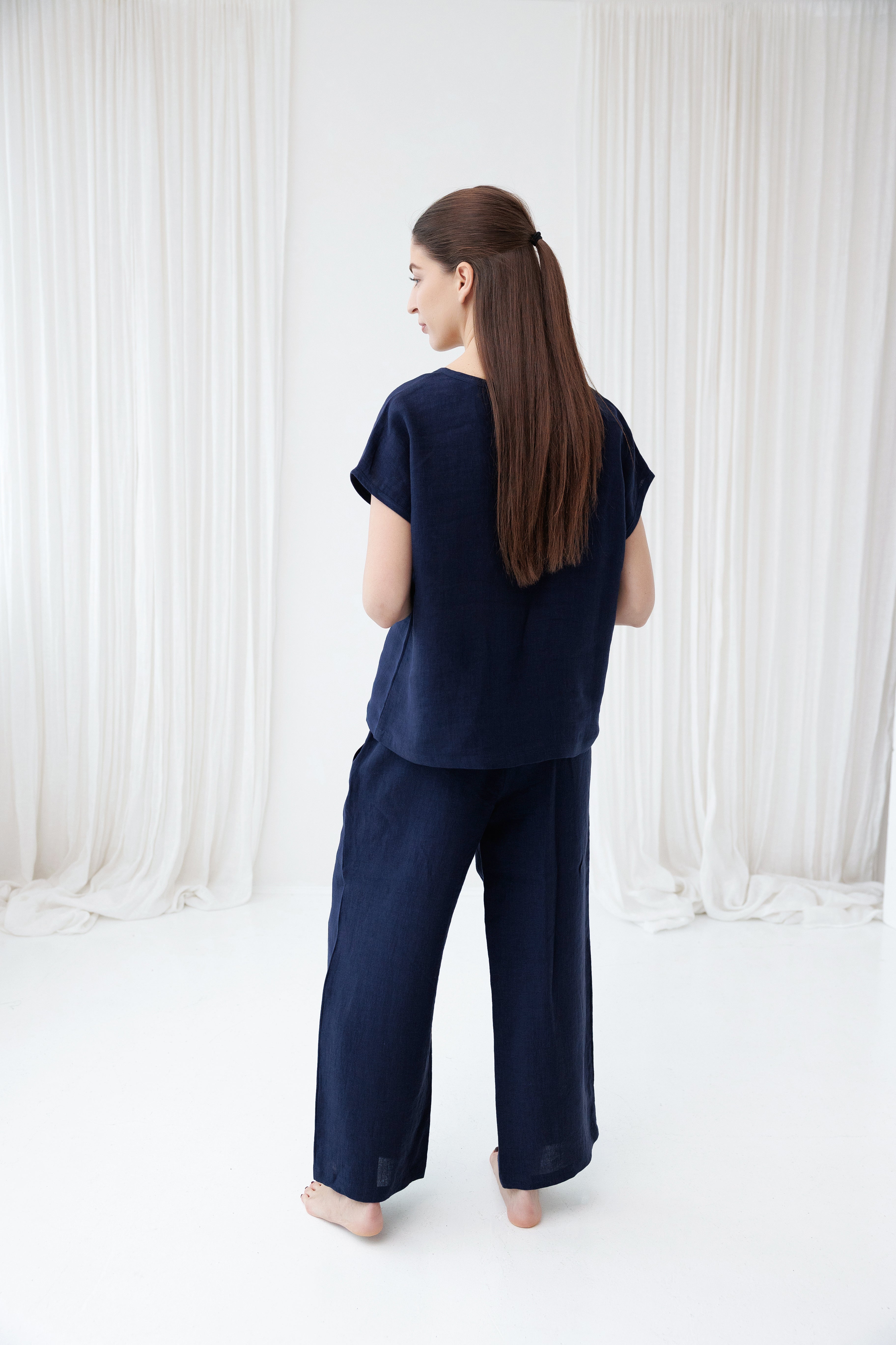 Pajama set ELMA in Midnight Blue