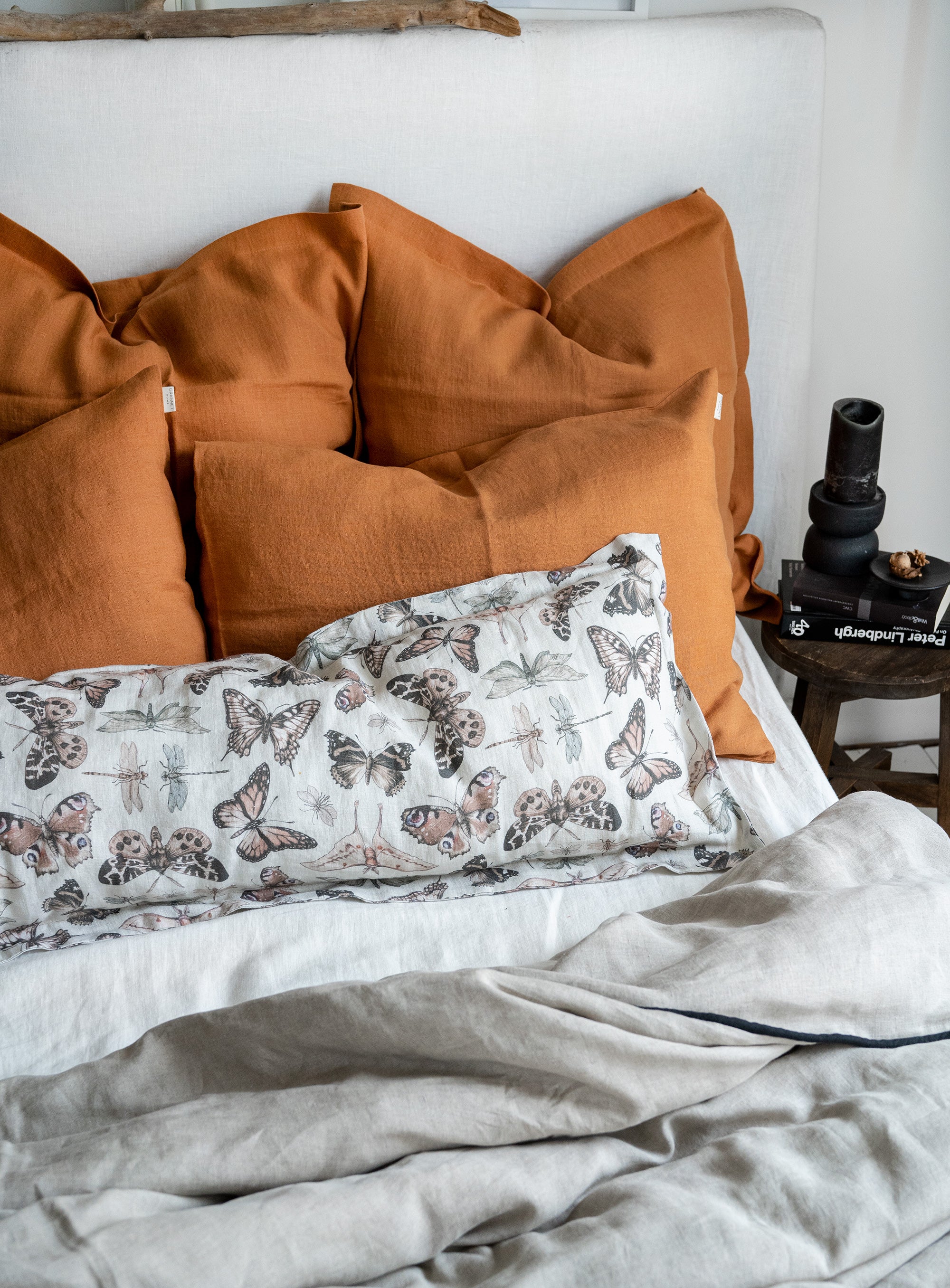 Linen Pillowcase with Border Edge