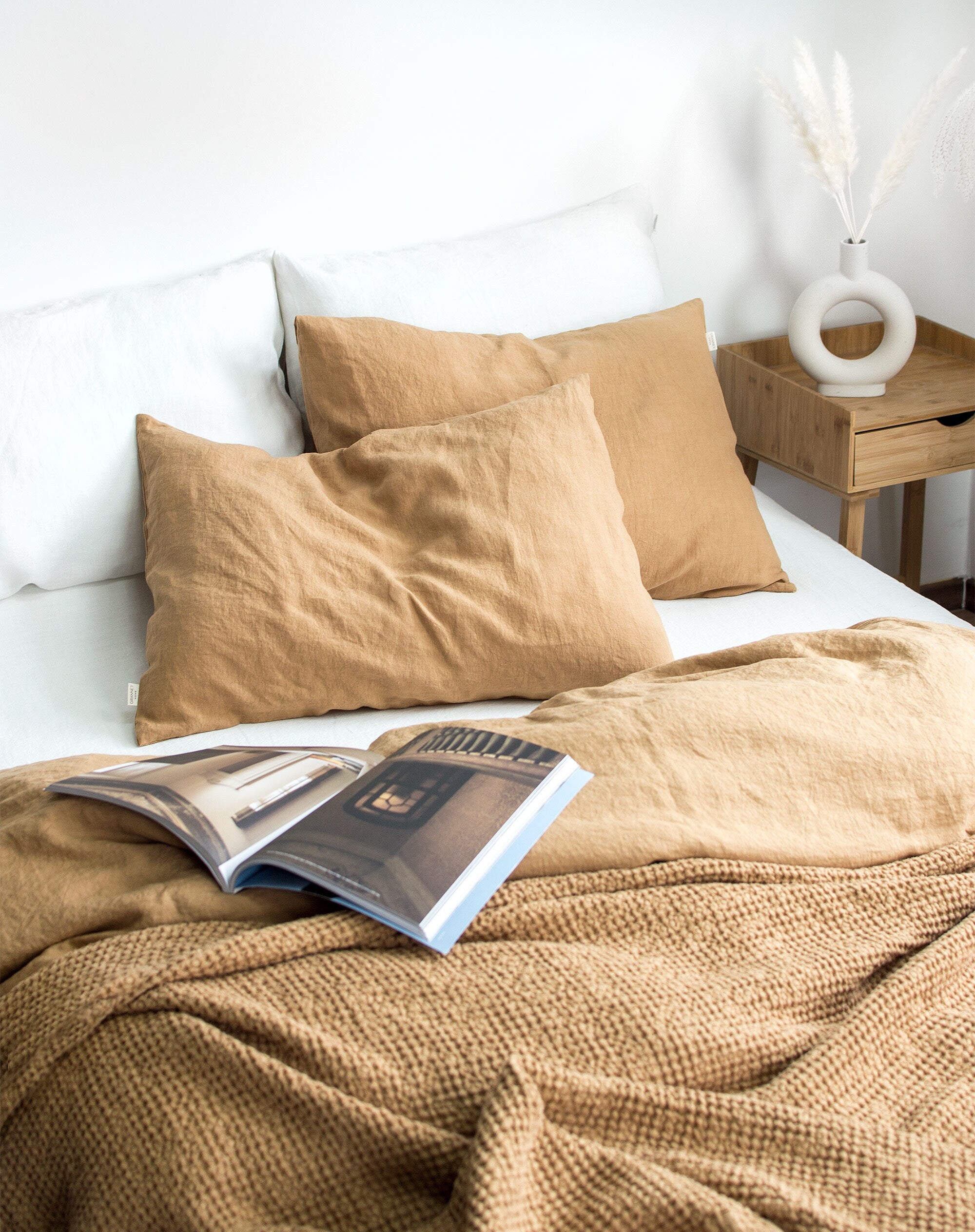 Waffle Blanket in Peanut
