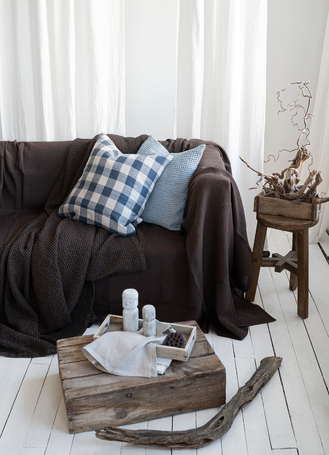 Linen Pillowcase with Zipper