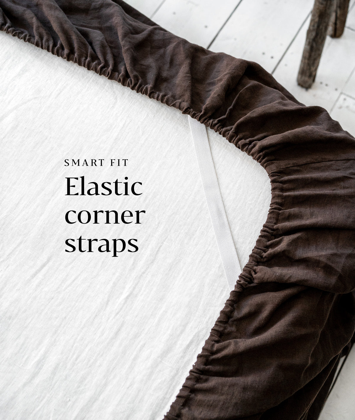 Linen Sheet Set in Chocolate