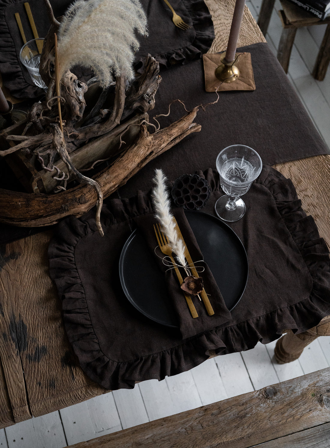 Linen Napkin in Chocolate