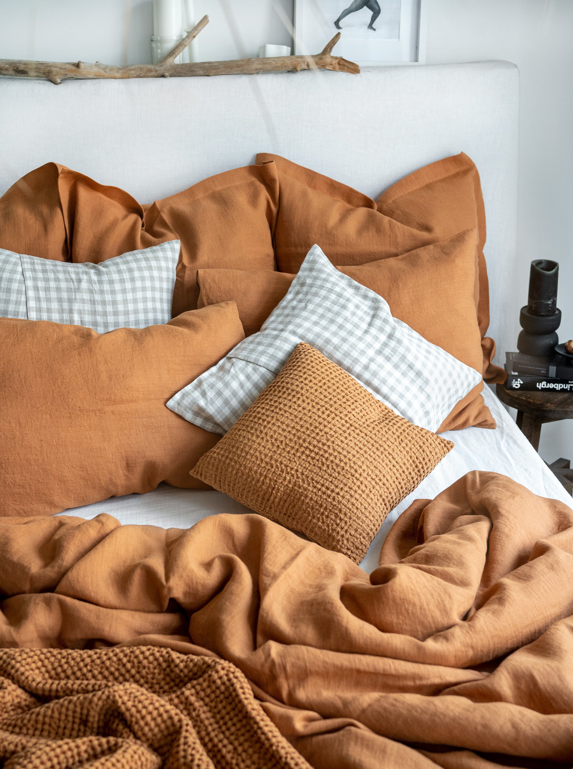Linen Pillowcase in Cinnamon