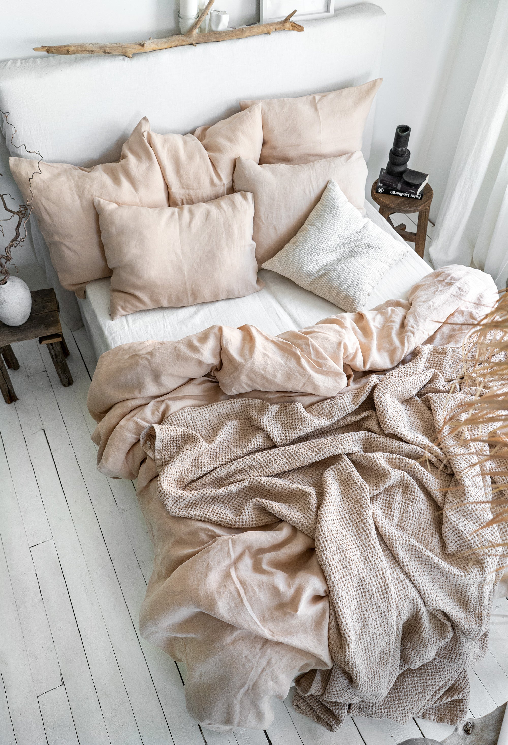Waffle Blanket in Cream