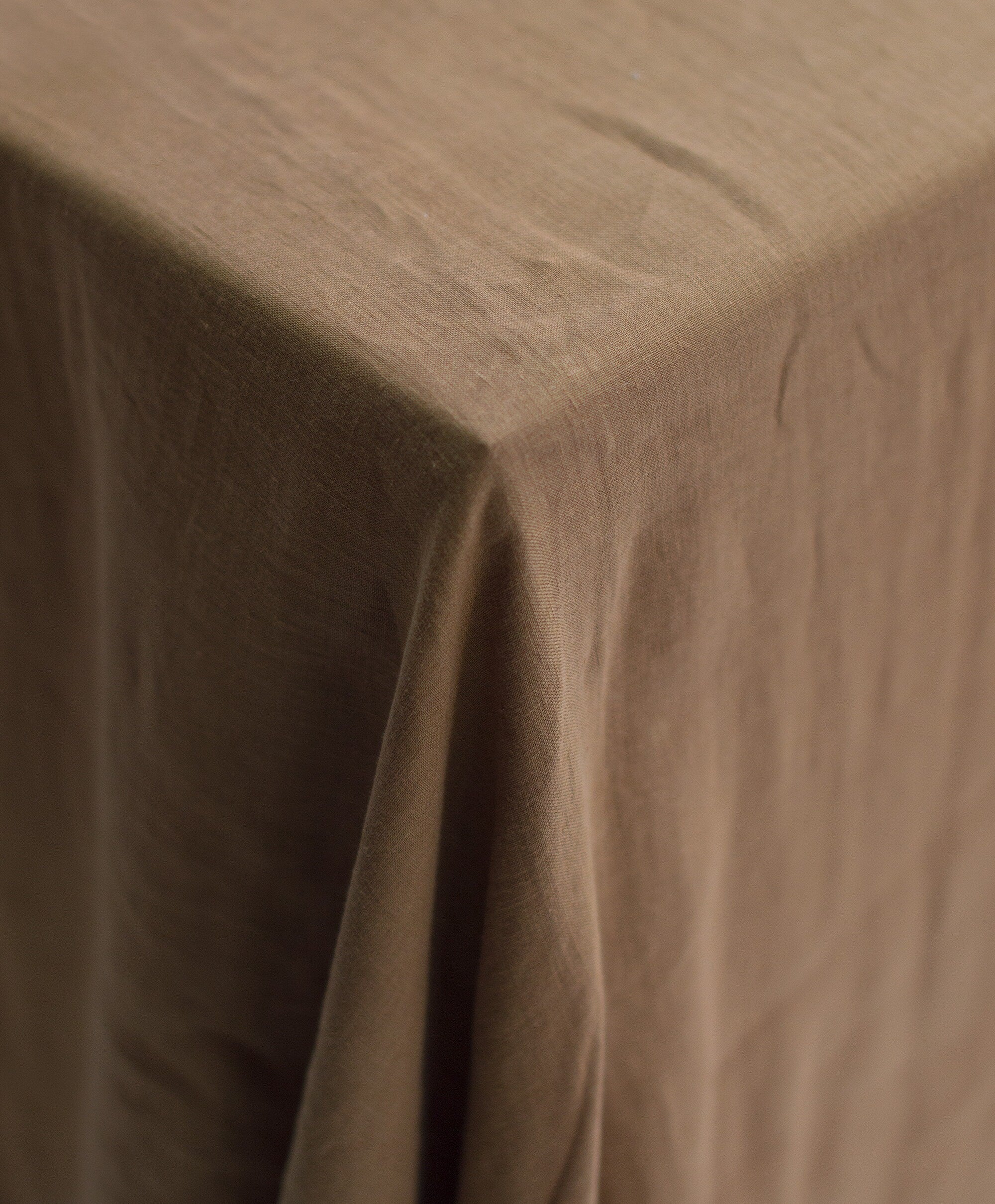 Linen Tablecloth in Tobacco