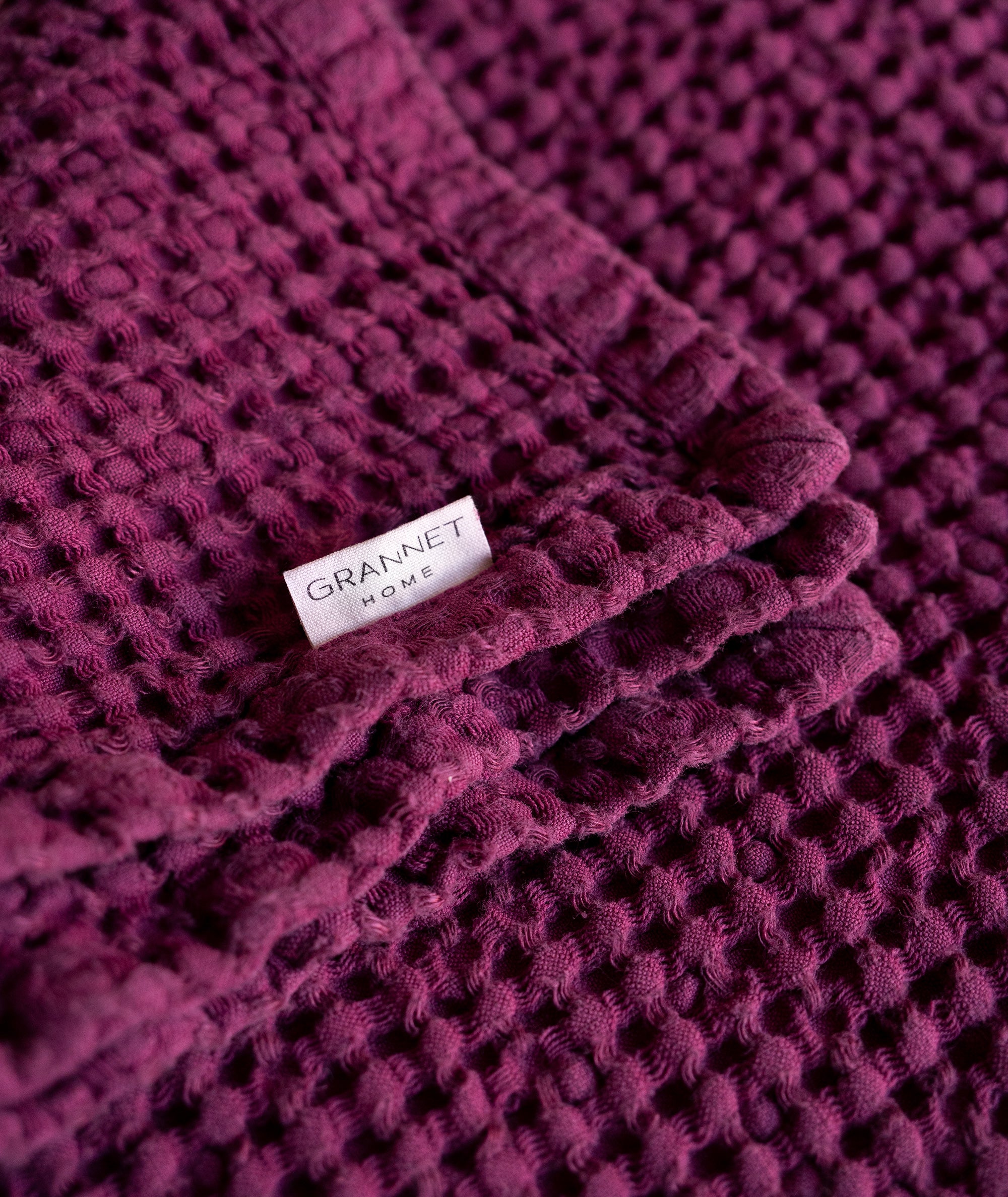 Waffle Blanket in Fuchsia