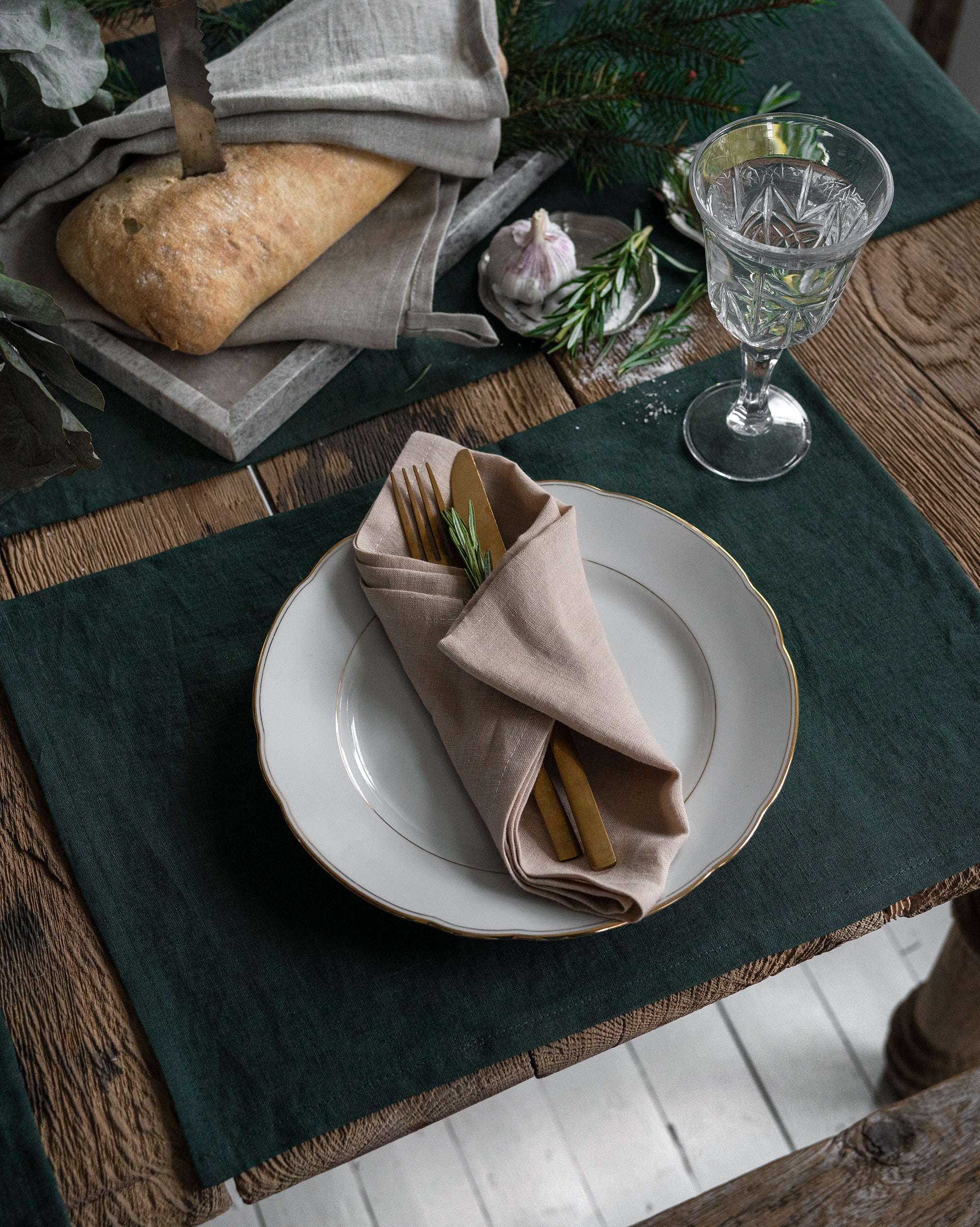 Linen Napkin in Cream