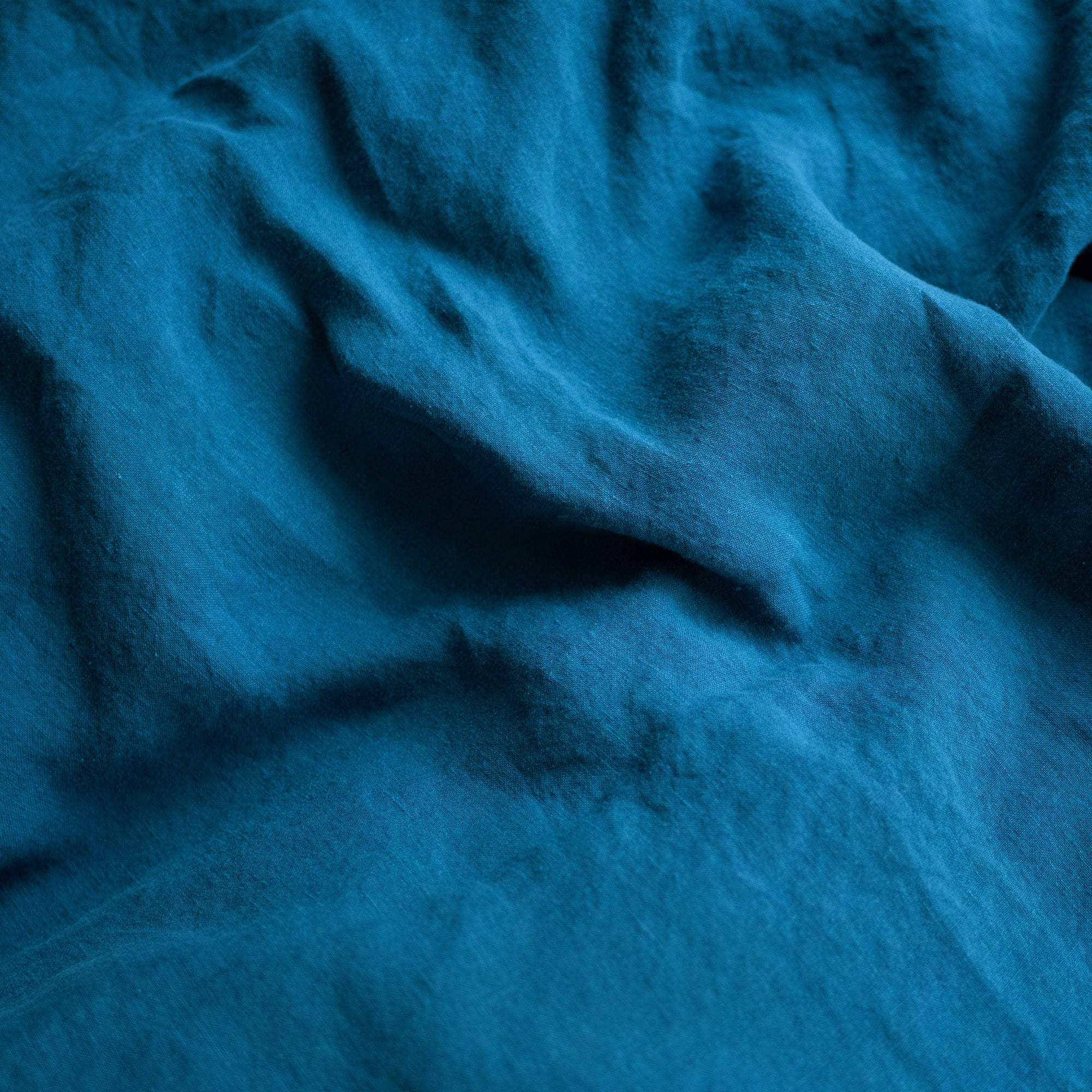 Linen Pillowcase in Lake Blue