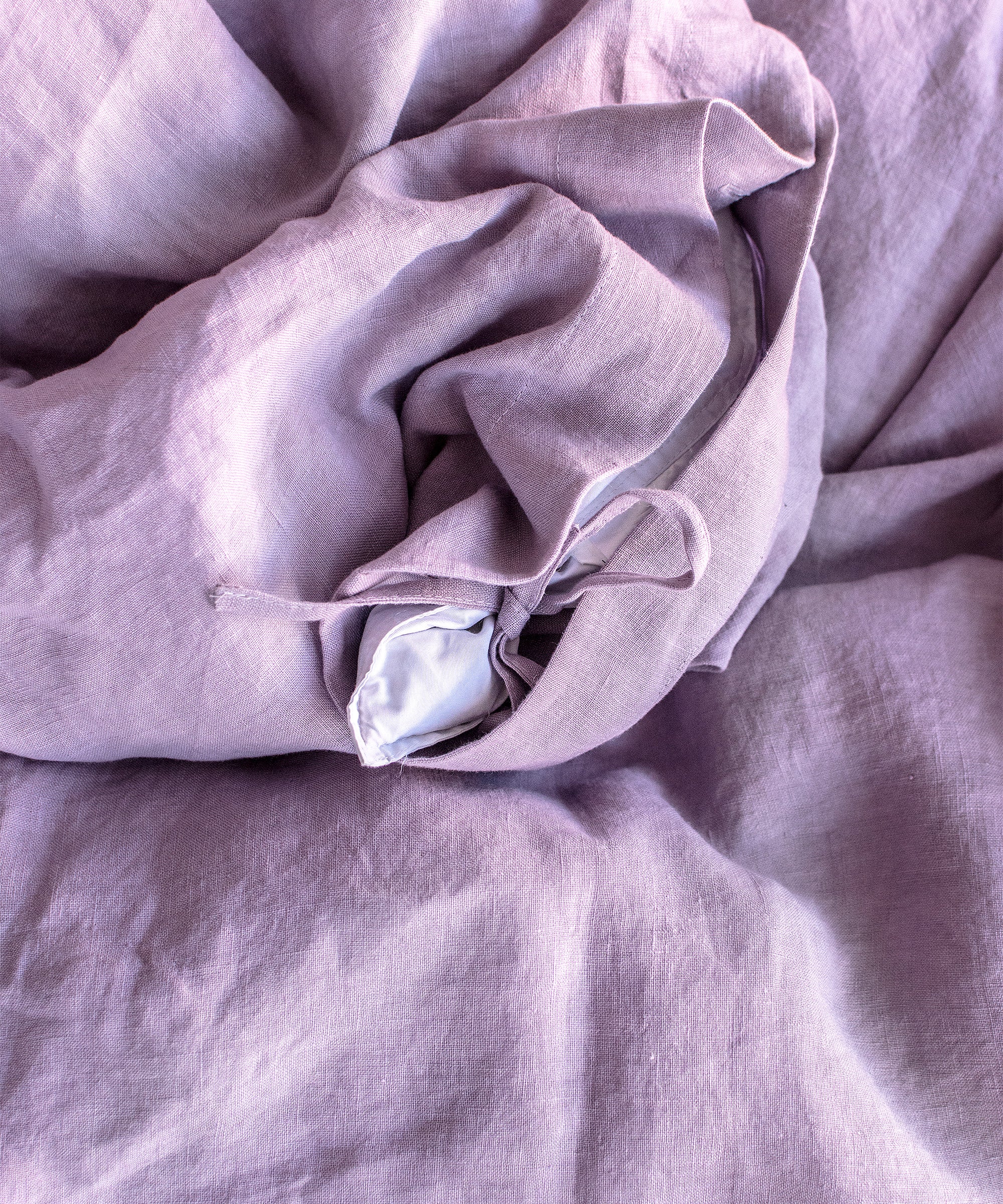 Linen Bedding Set in Lavender - Duvet Cover & 2 Pillowcases