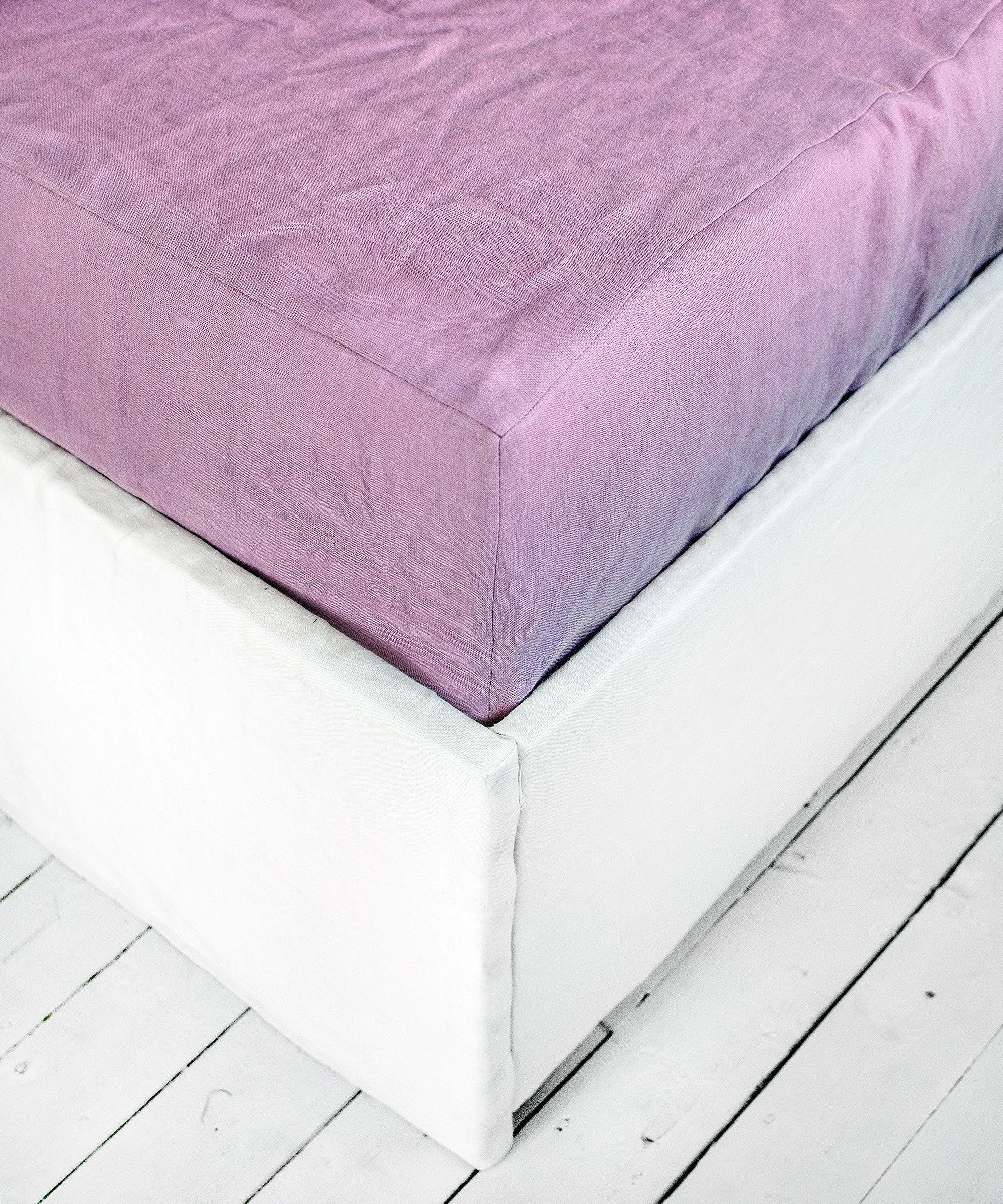 Linen Flat Sheet in Lavender