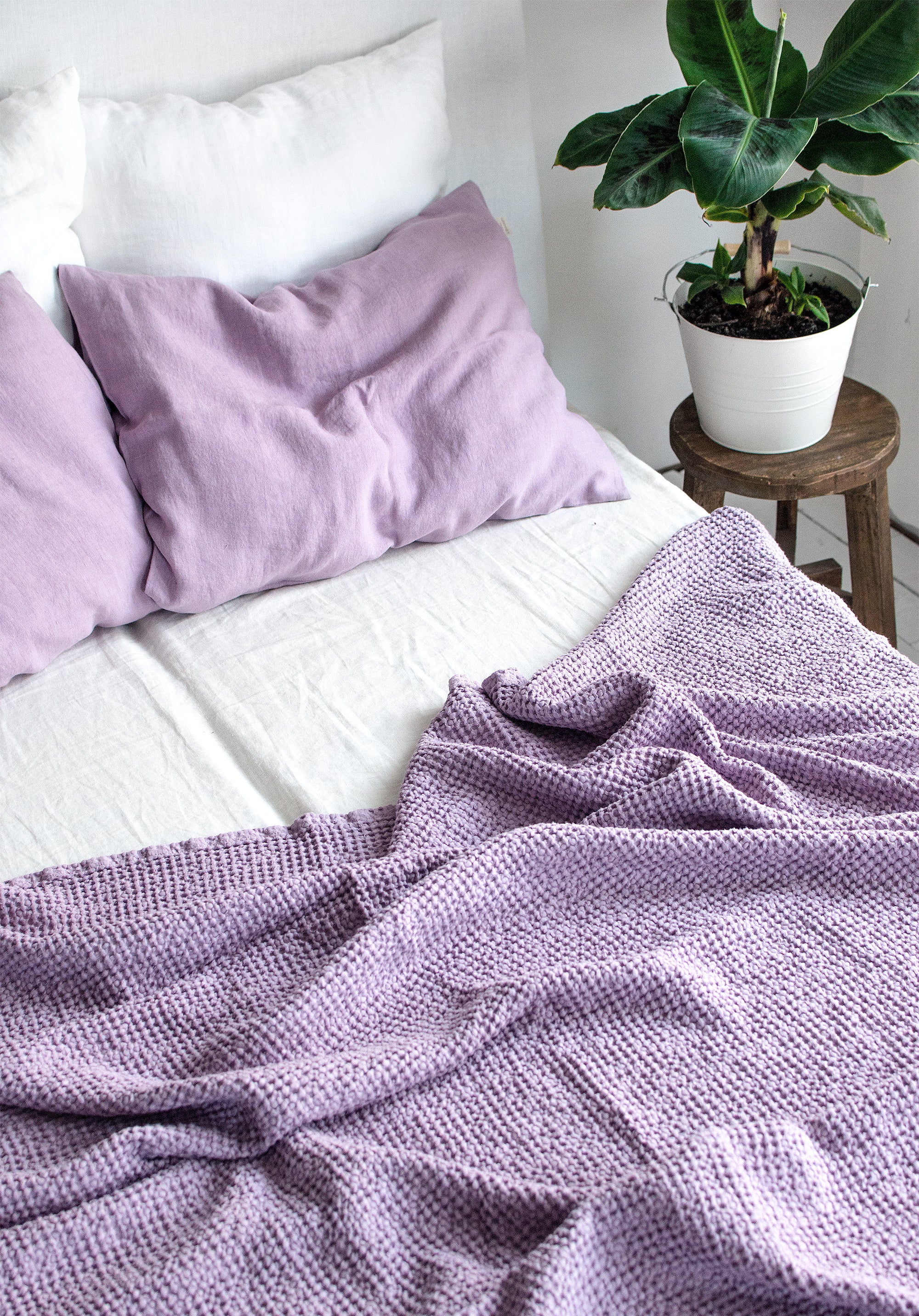 Waffle Blanket in Lavender