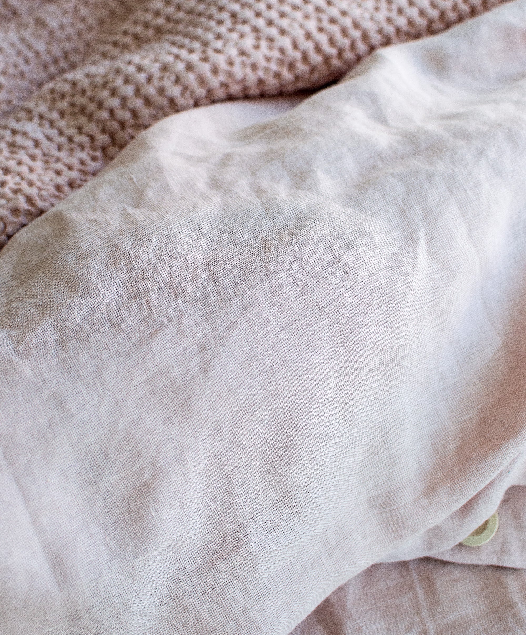 Linen Sheet Set in Dusty Rose