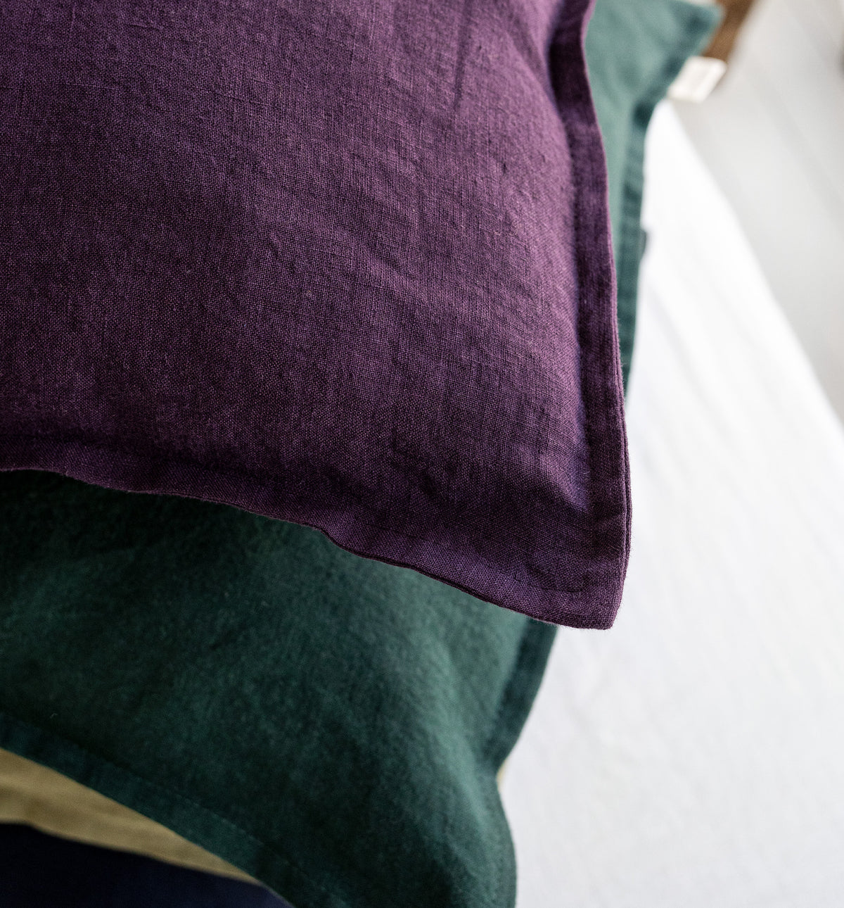 Linen Pillowcase with Minimalistic Border