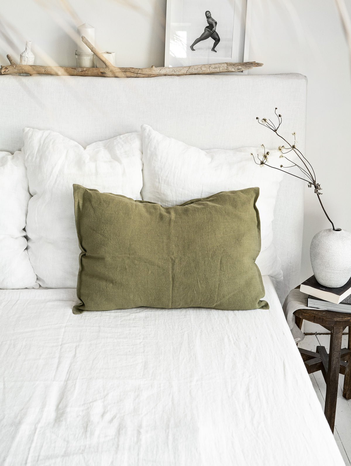Linen Pillowcase with Minimalistic Border