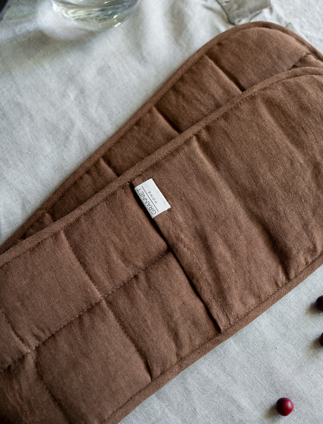 Double Oven Mitt Glove in Walnut