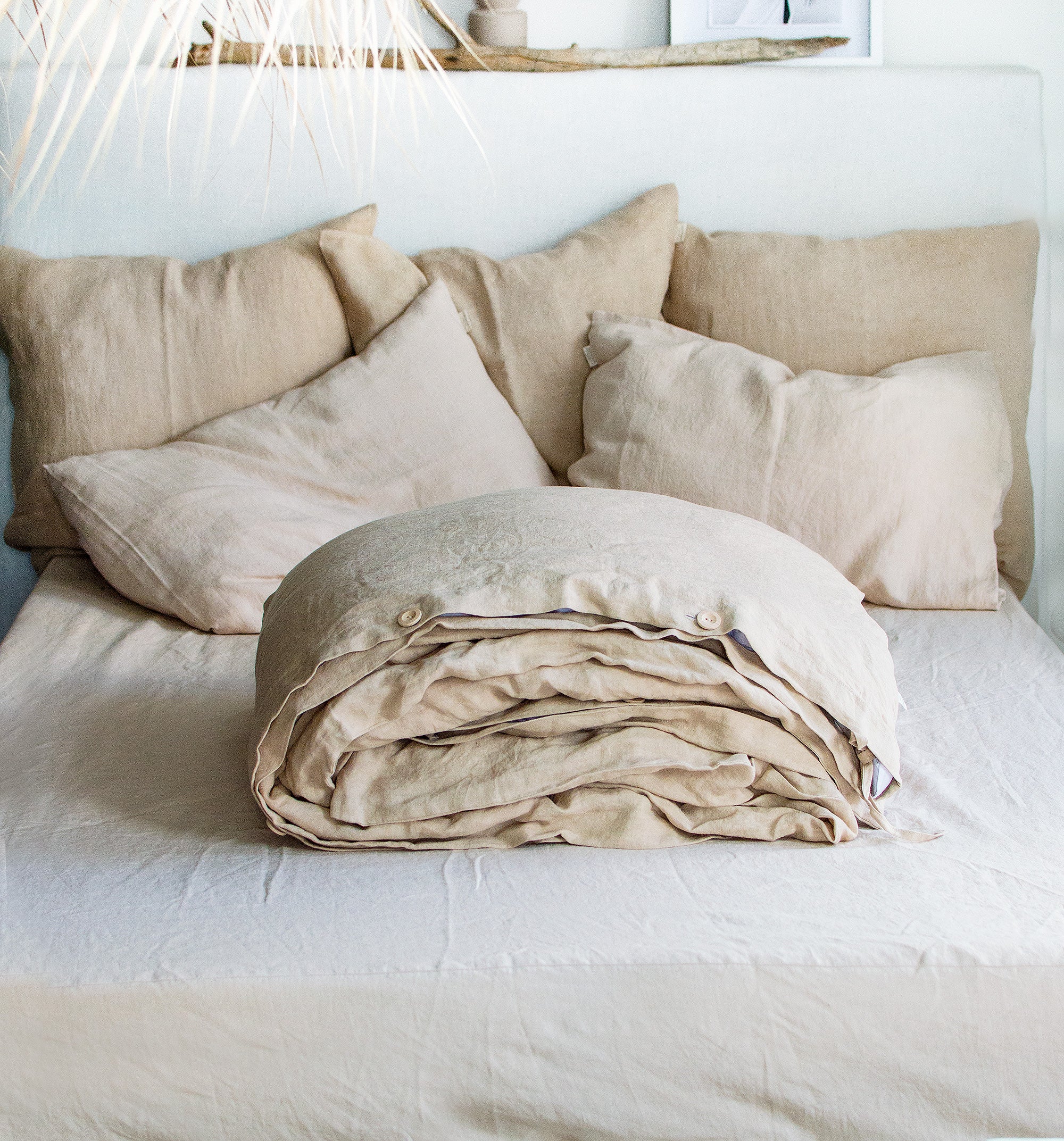 Linen Duvet Cover in Cream