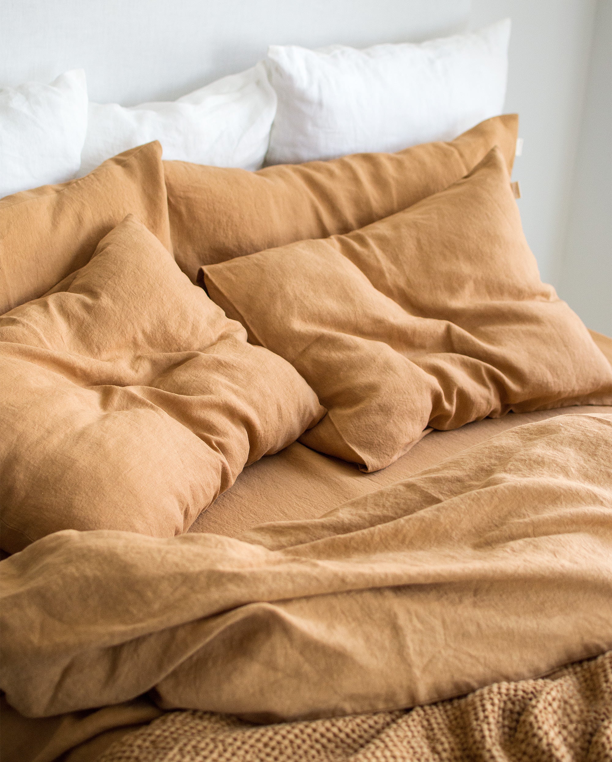 Linen Pillowcase in Peanut