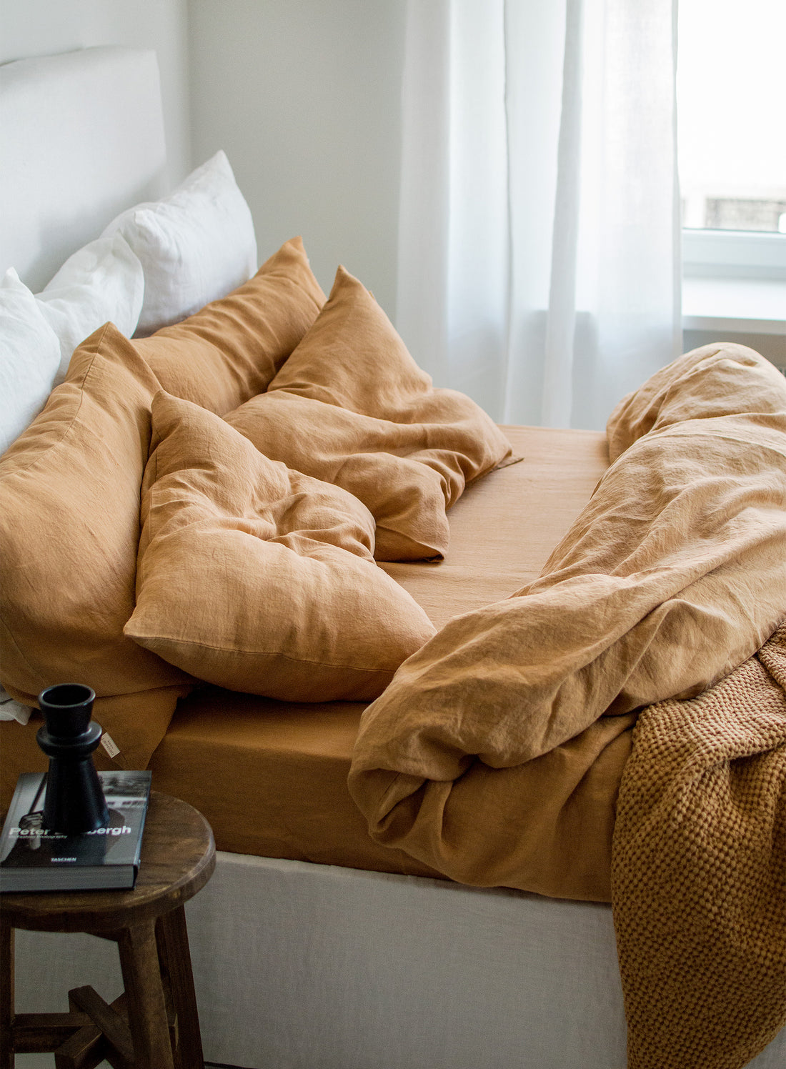 Linen Pillowcase in Peanut