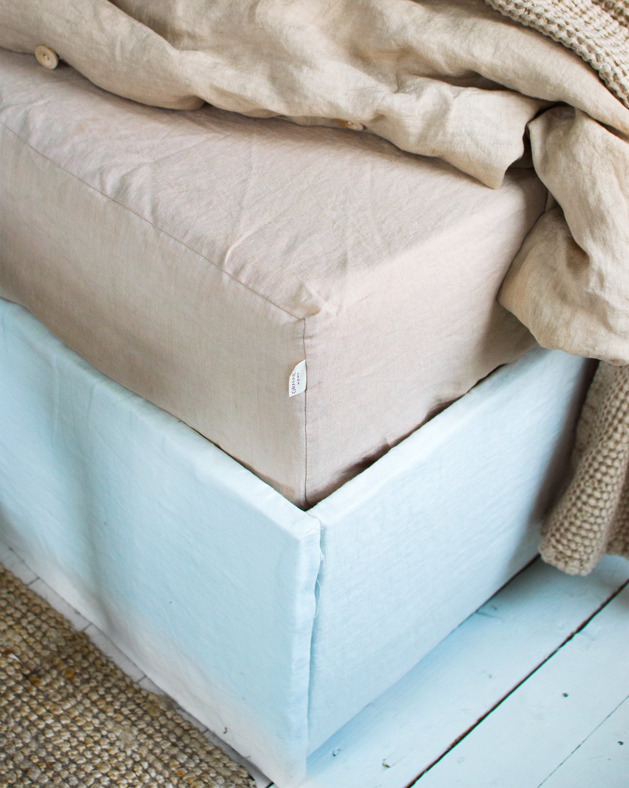 Linen Sheet Set in Cream