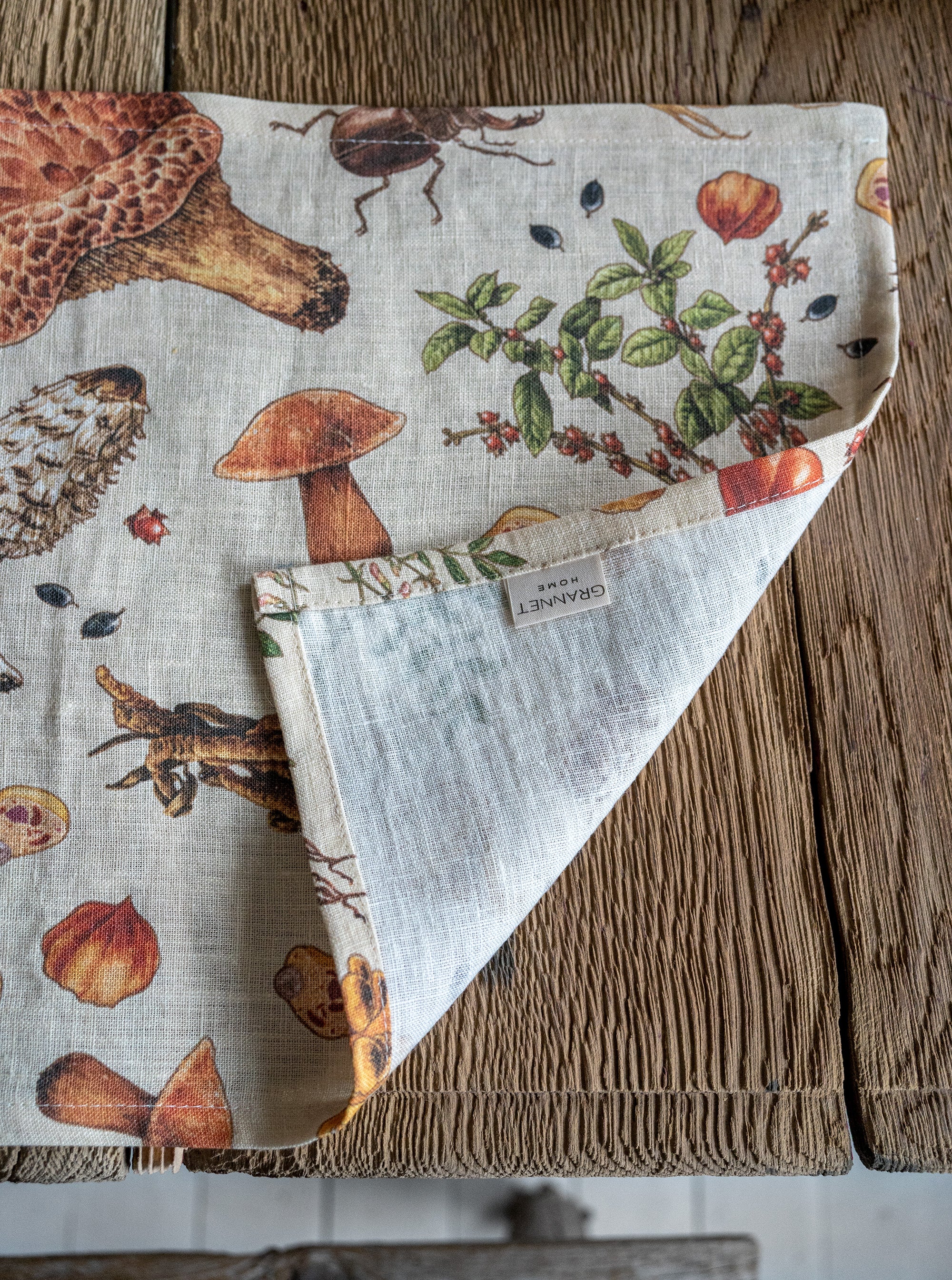 Linen Placemat in Mushroom