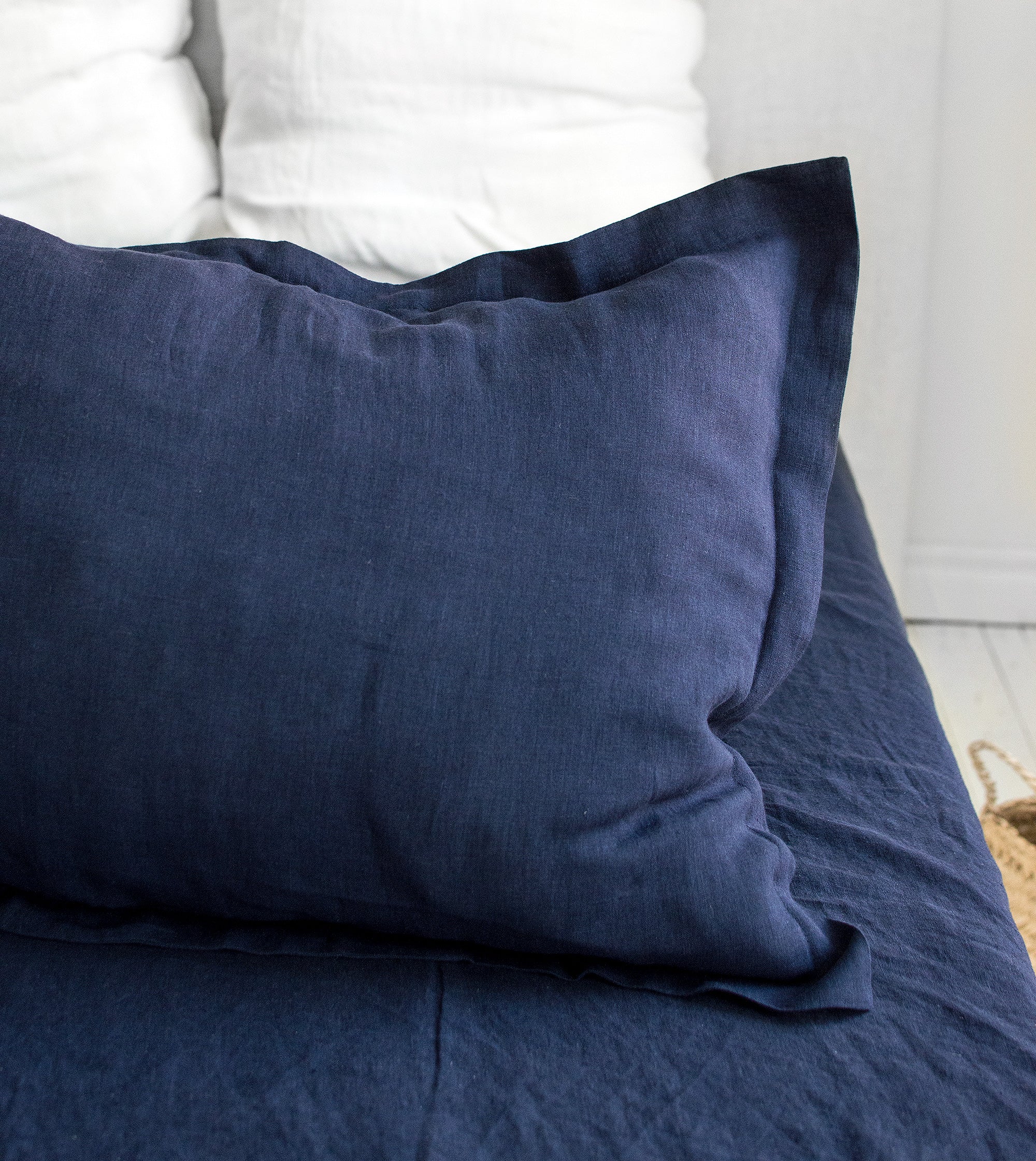 Linen Pillowcase with Border Edge
