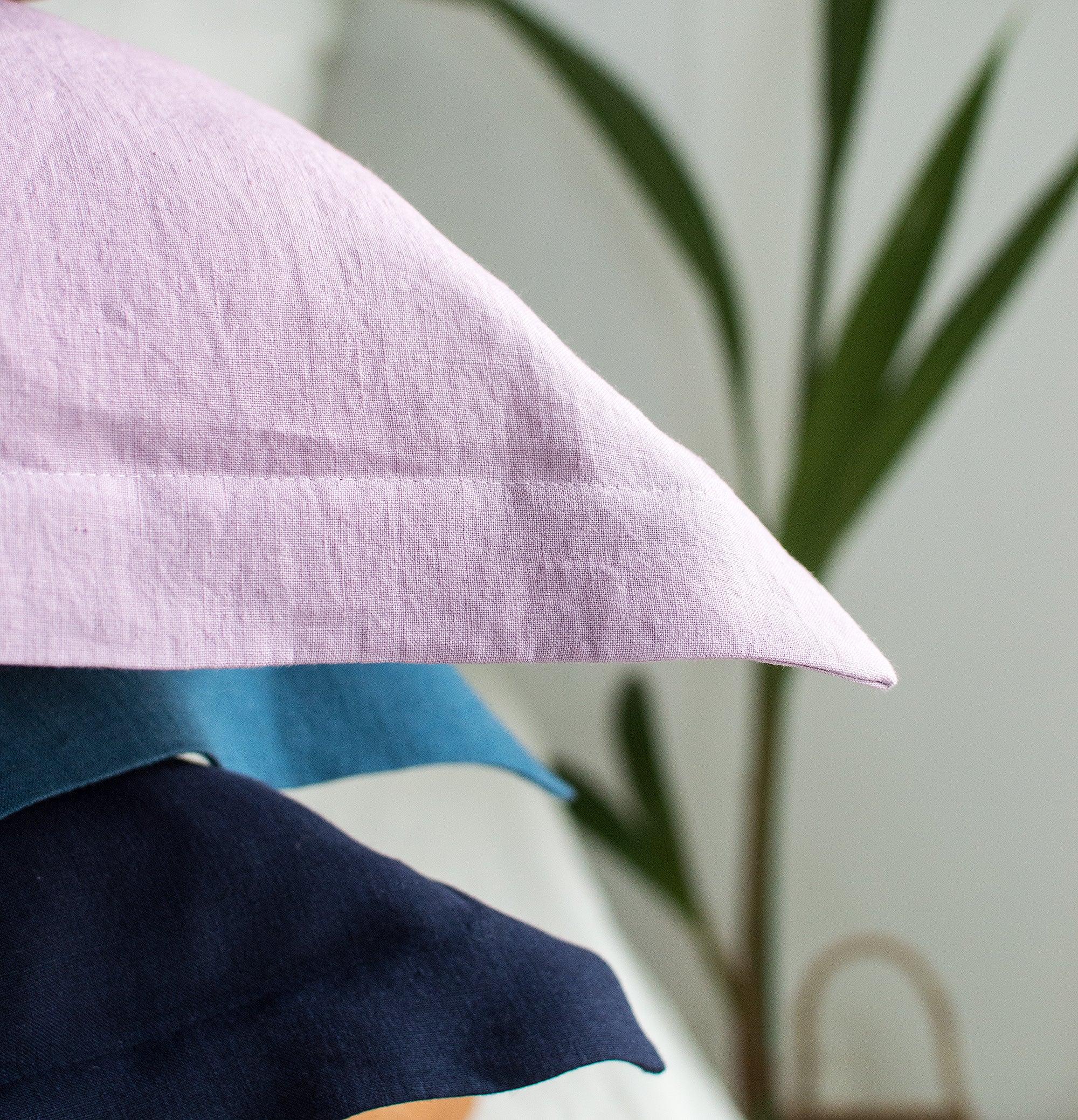 Linen Pillowcase with Border Edge