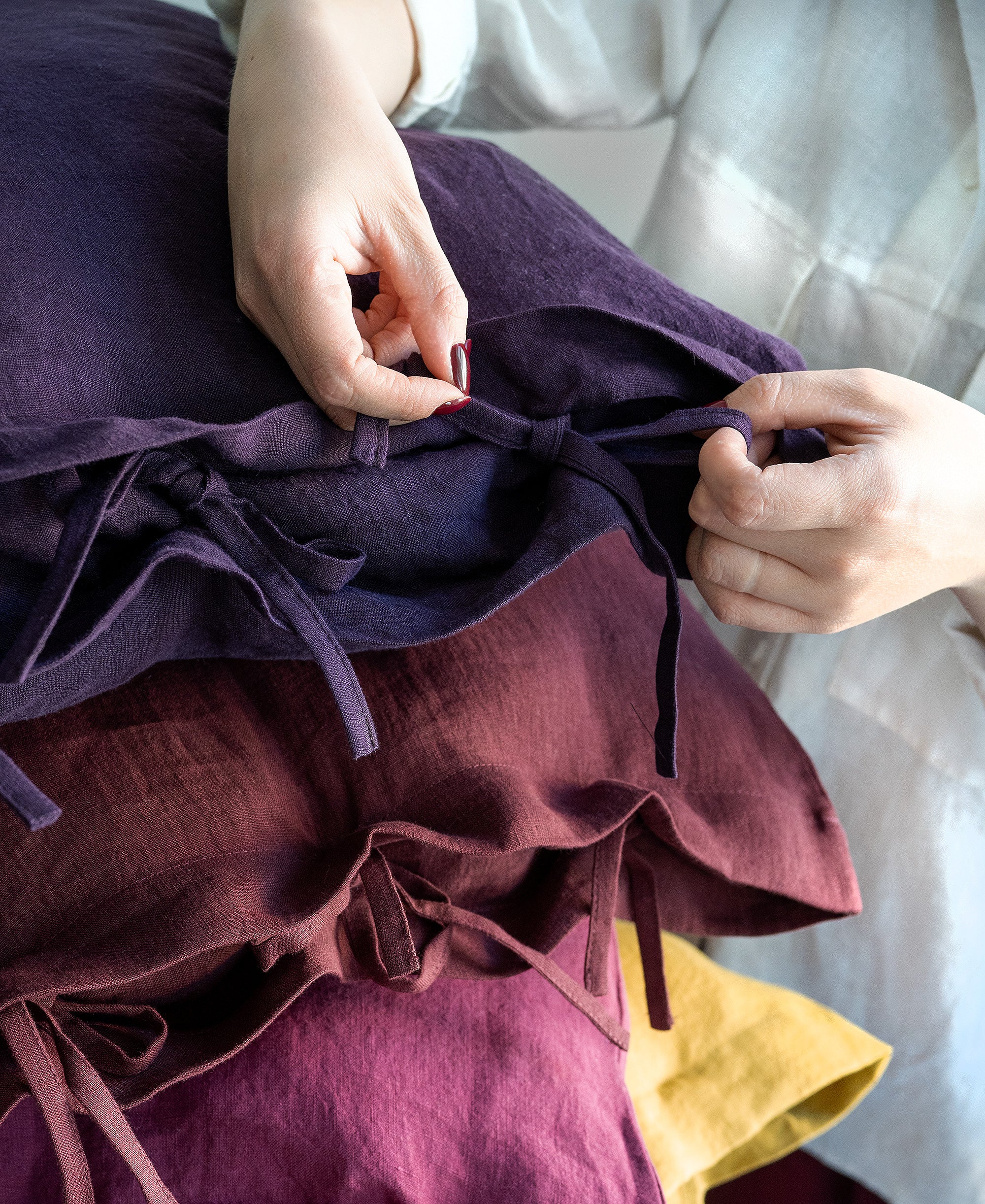 Linen Pillowcase with Ties