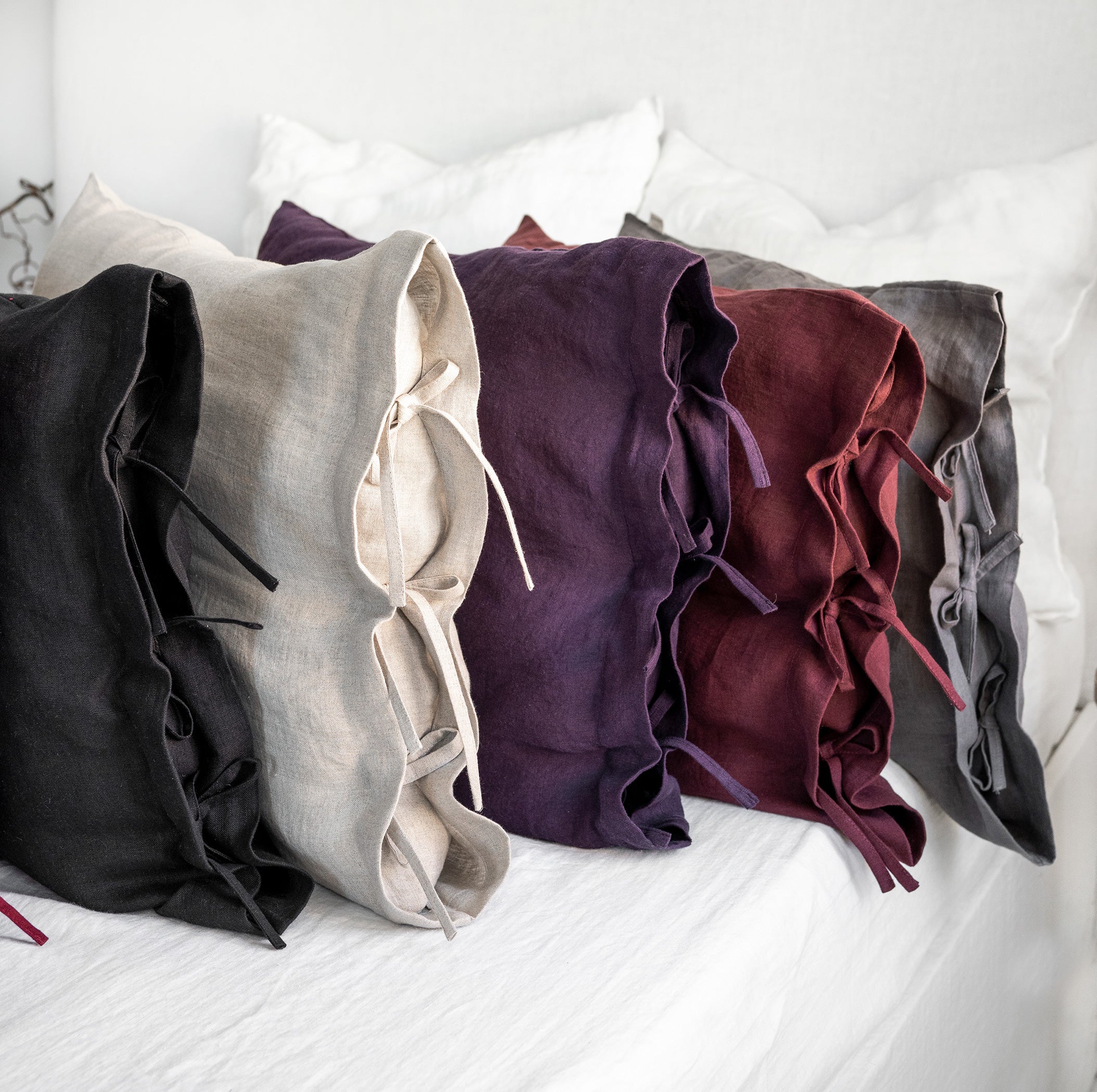 Linen Pillowcase with Ties