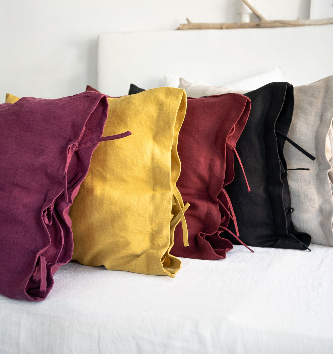 Linen Pillowcase with Ties