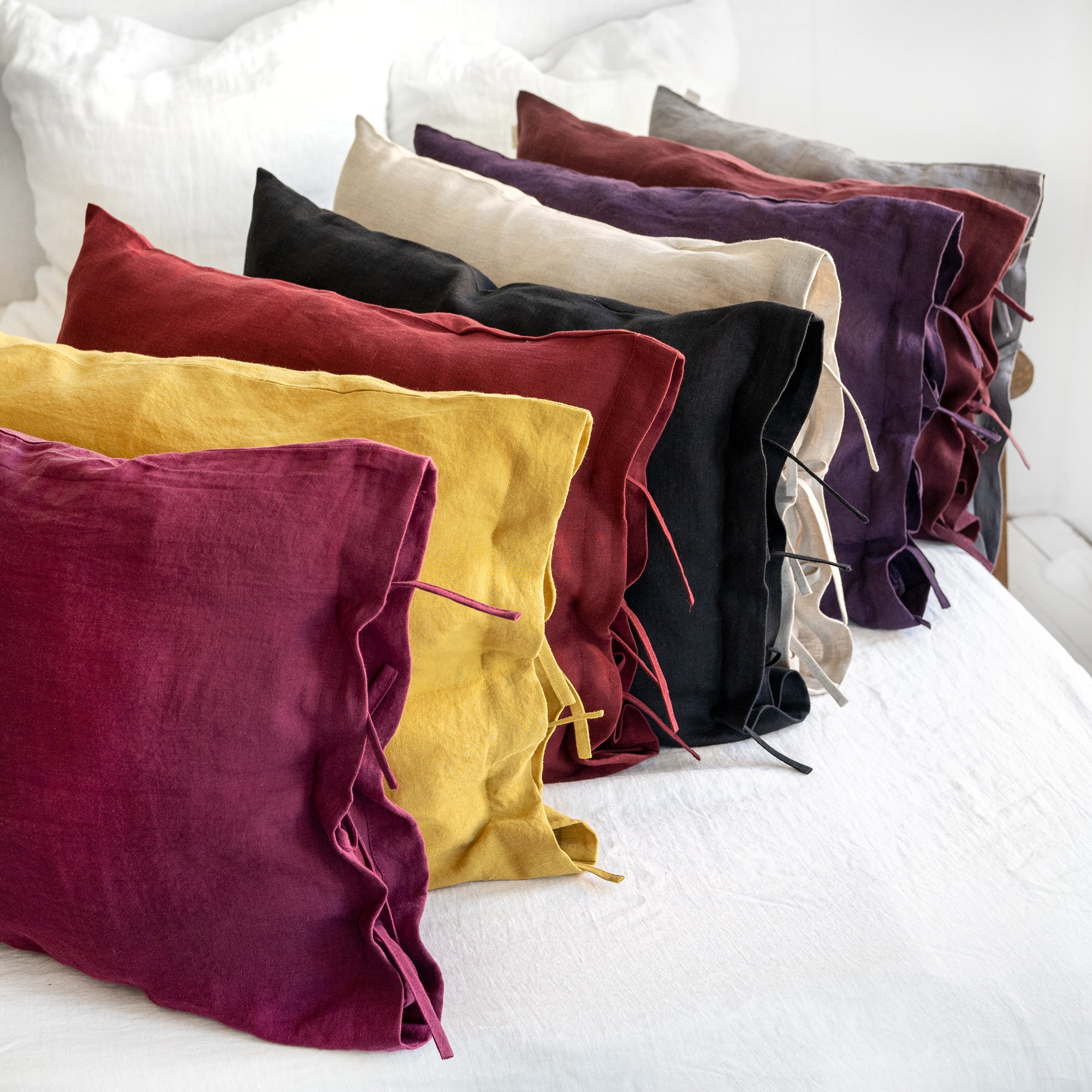 Linen Pillowcase with Ties