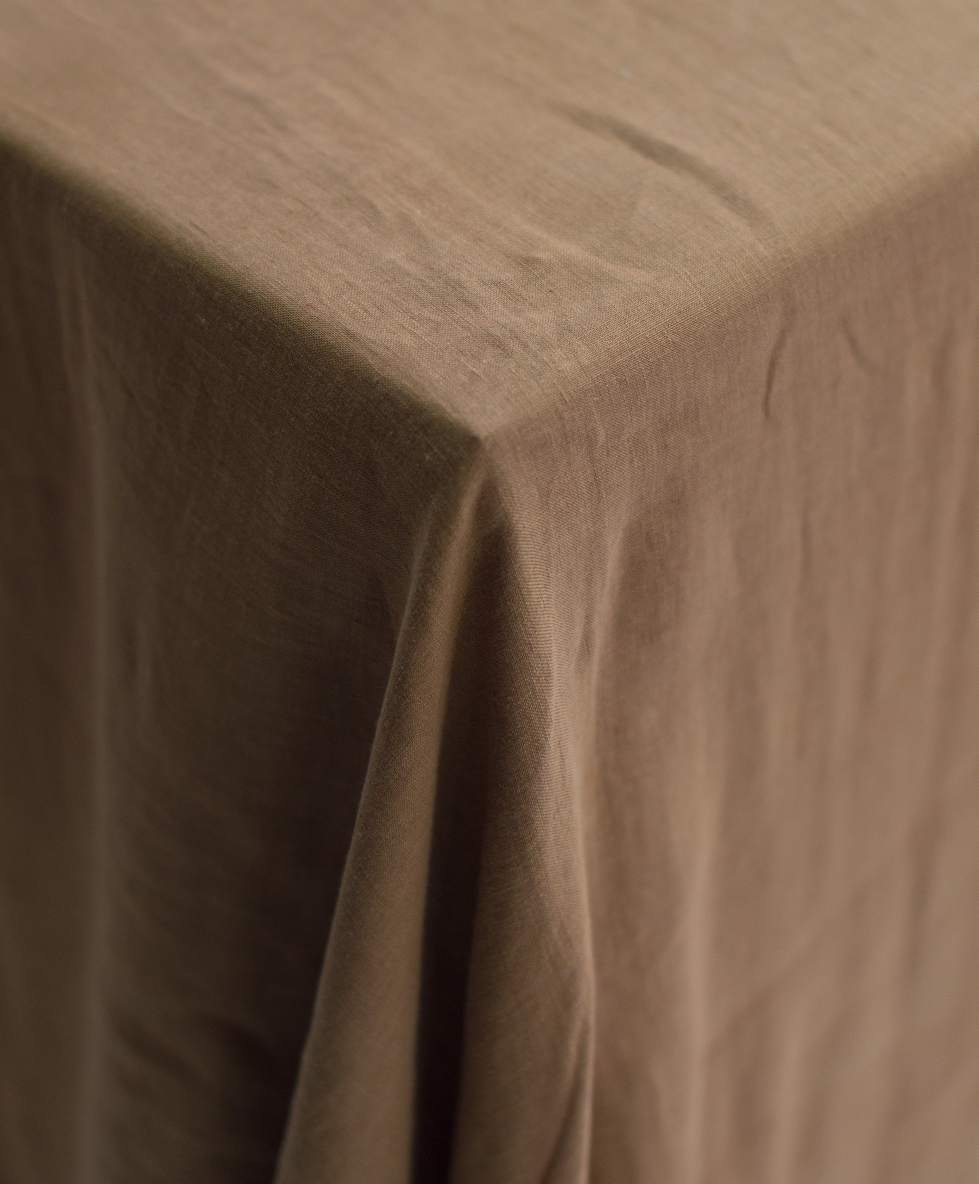 Linen Tablecloth in Tobacco