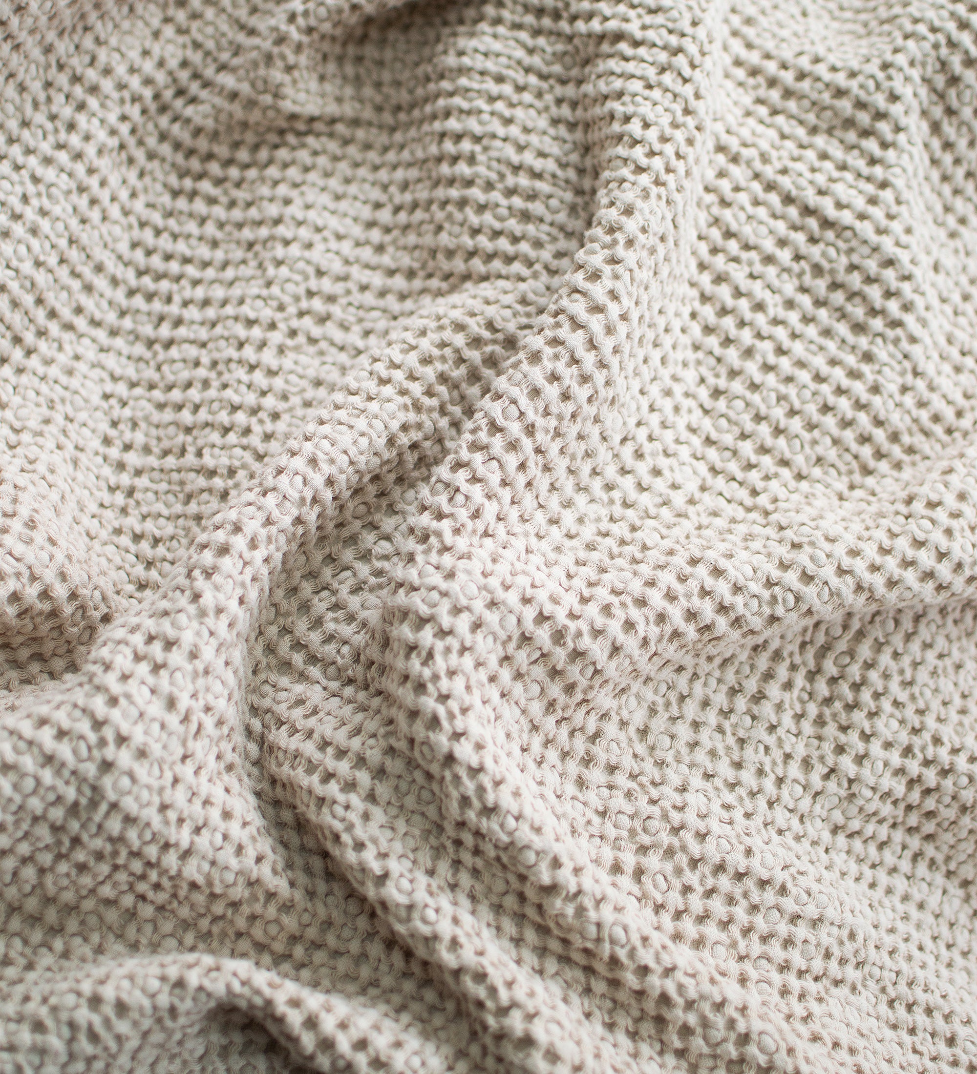 Waffle Blanket in Cream