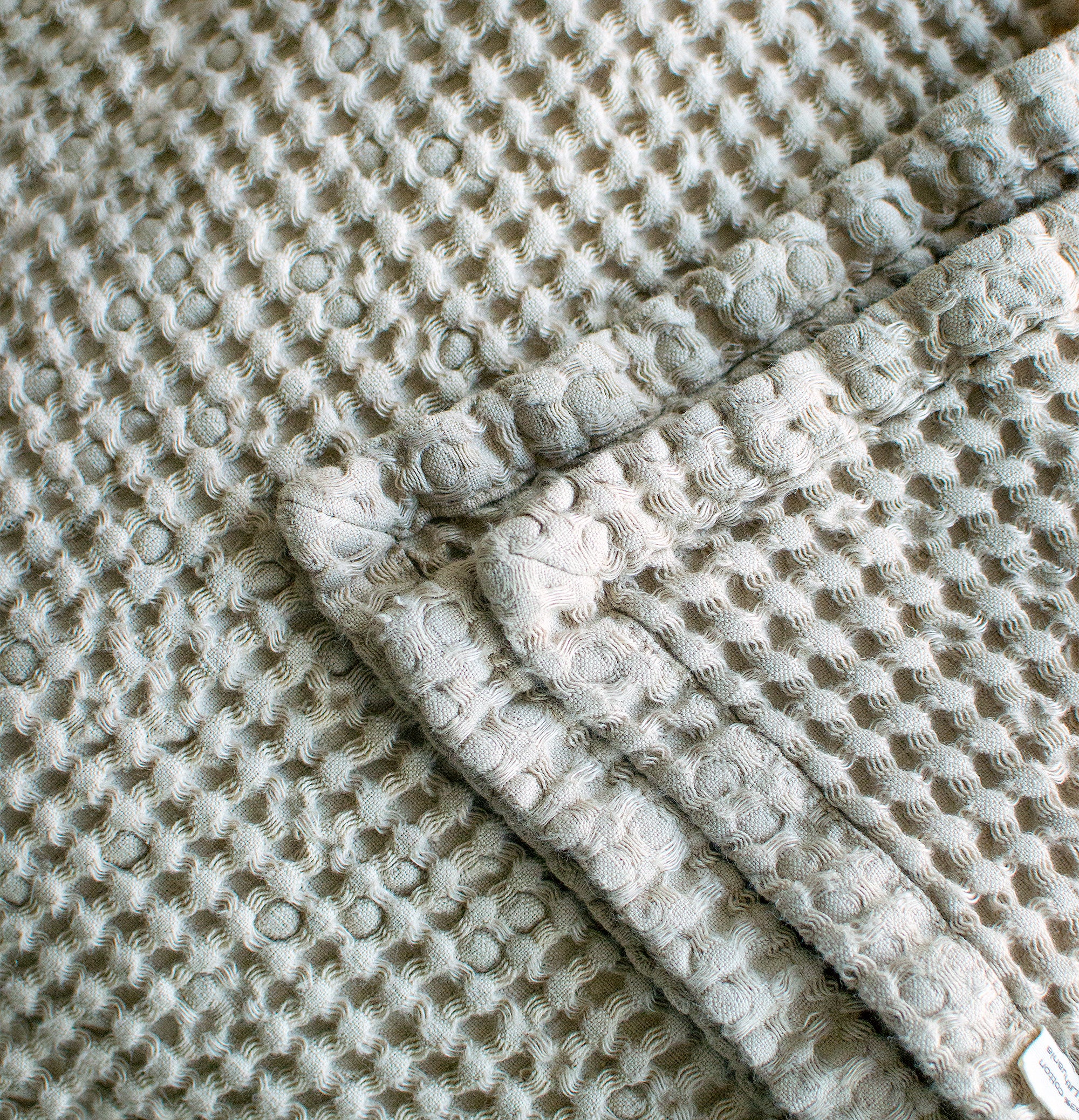 Waffle Blanket in Cream