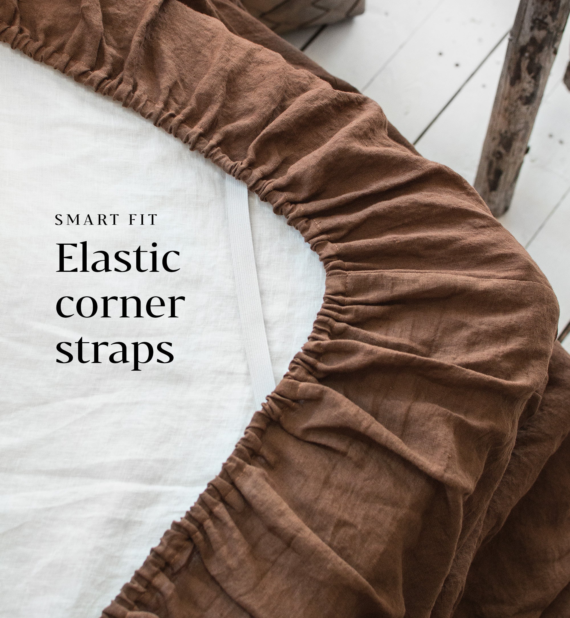 Linen Sheet Set in Walnut